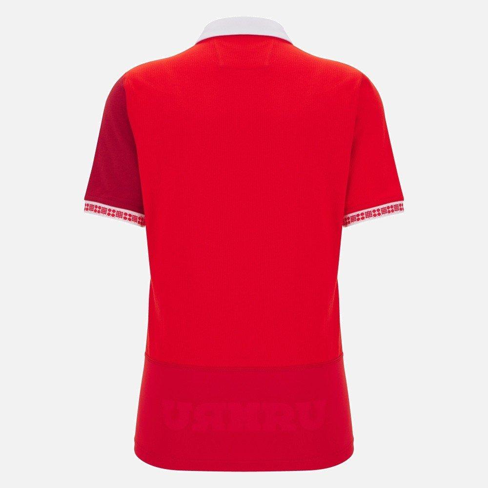 Crvena - Macron - Wales Rugby Home Polo Shirt 2025 Womens - 2
