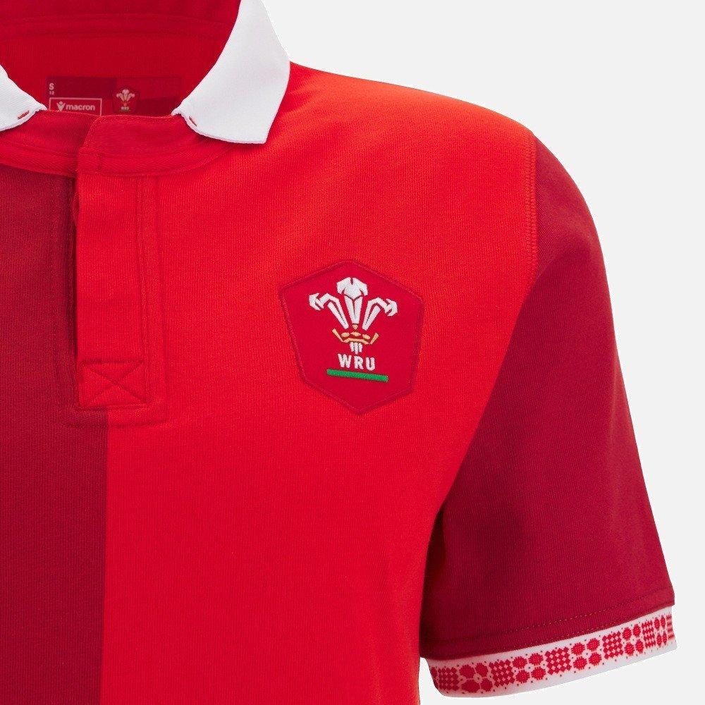 Crvena - Macron - Wales Rugby Home Polo Shirt 2025 Womens - 3