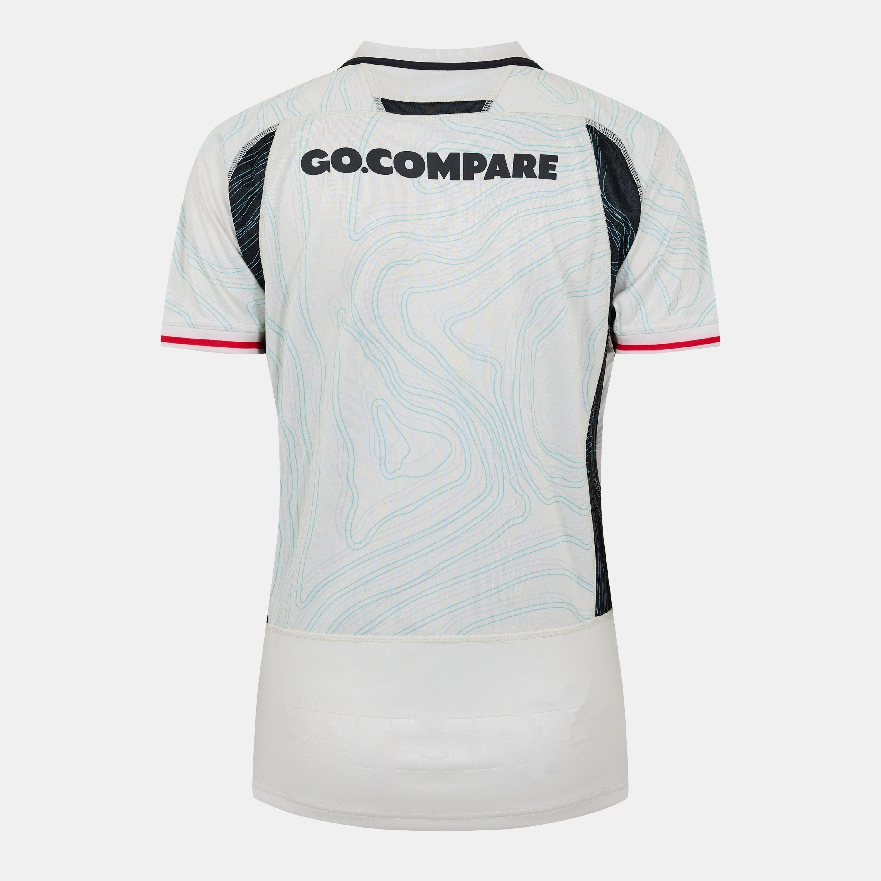 Black - Macron - Wales Rugby Short-Sleeve Rugby Shirt 2025 - 2