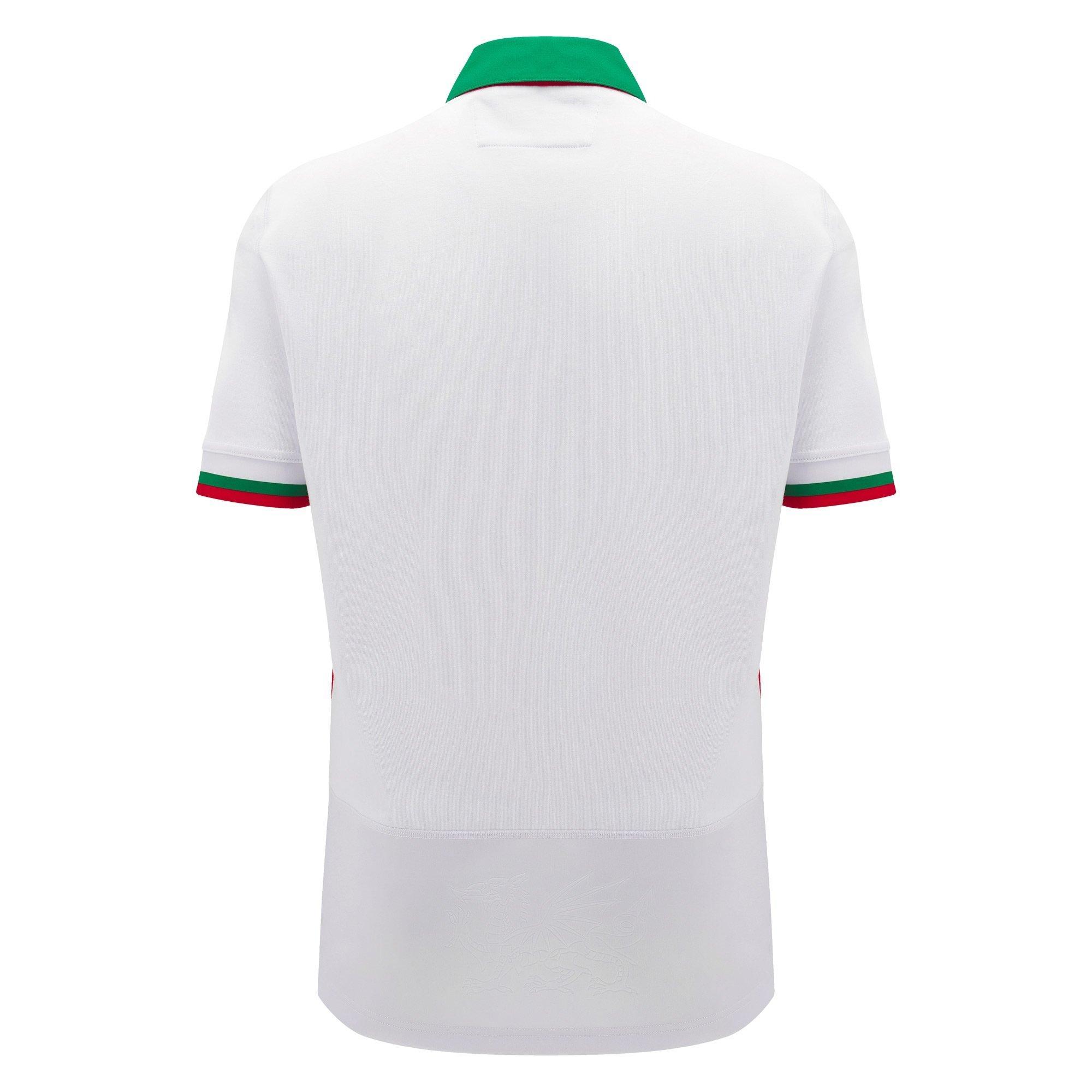Weiß/Grün - Macron - Welsh Rugby Union Away Shirt 2024 Adults - 2