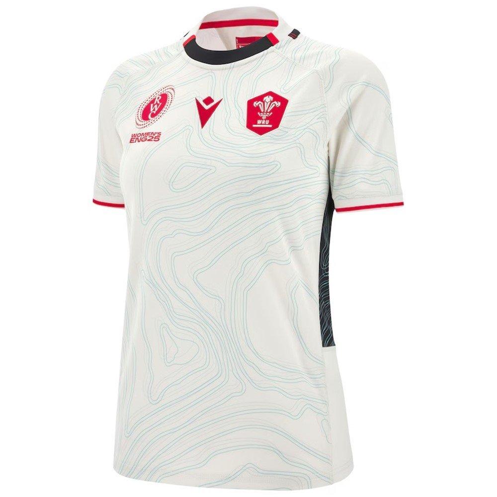 Macron Women's Wales Rugby World Cup Away Shirt 2025 - Black - 18 (2XL)