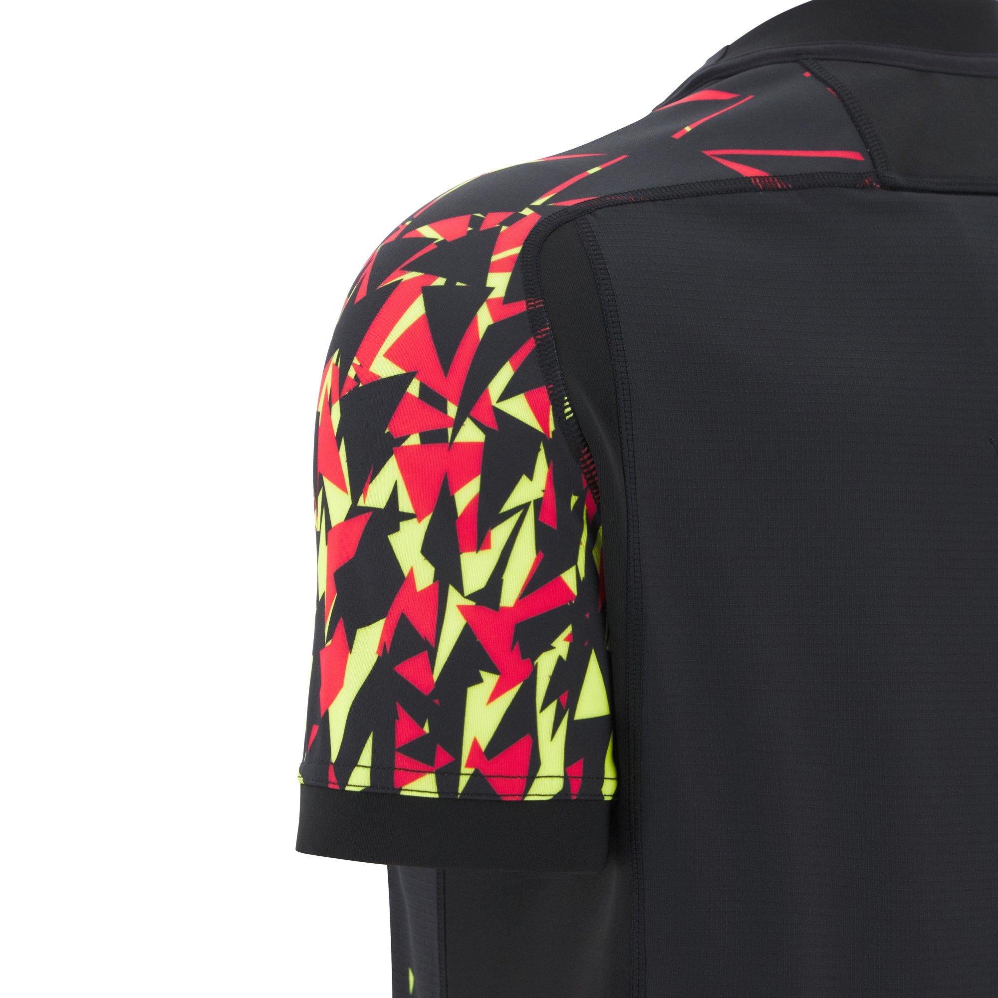 Black - Macron - Wales Rugby Training Shirt 2025 Adults - 4