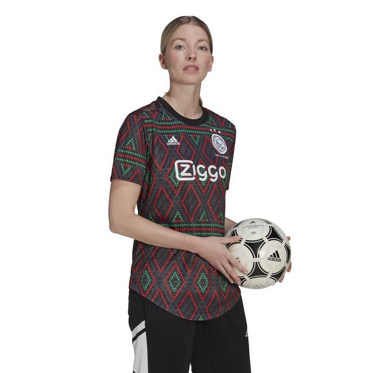 Noir - adidas - Ajax Third Pre Match T-shirt Womens - 4