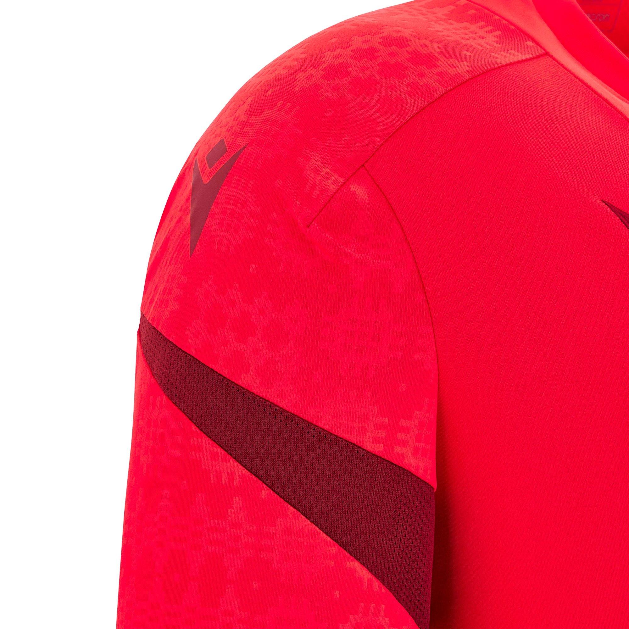 Red - Macron - Wales Rugby Training Shirt 2025 Juniors - 4