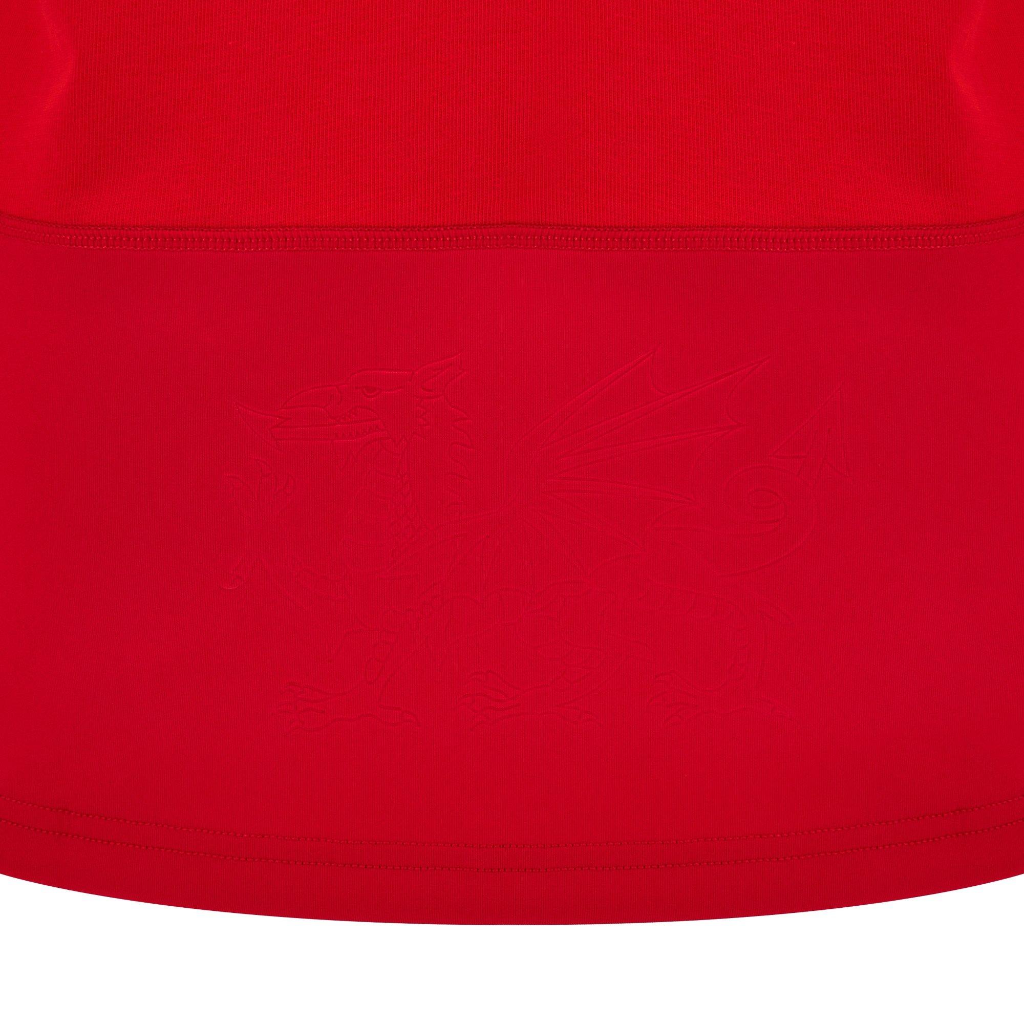 Rot/Weiß - Macron - Welsh Rugby Union Collar Home Shirt 2024 Juniors - 5