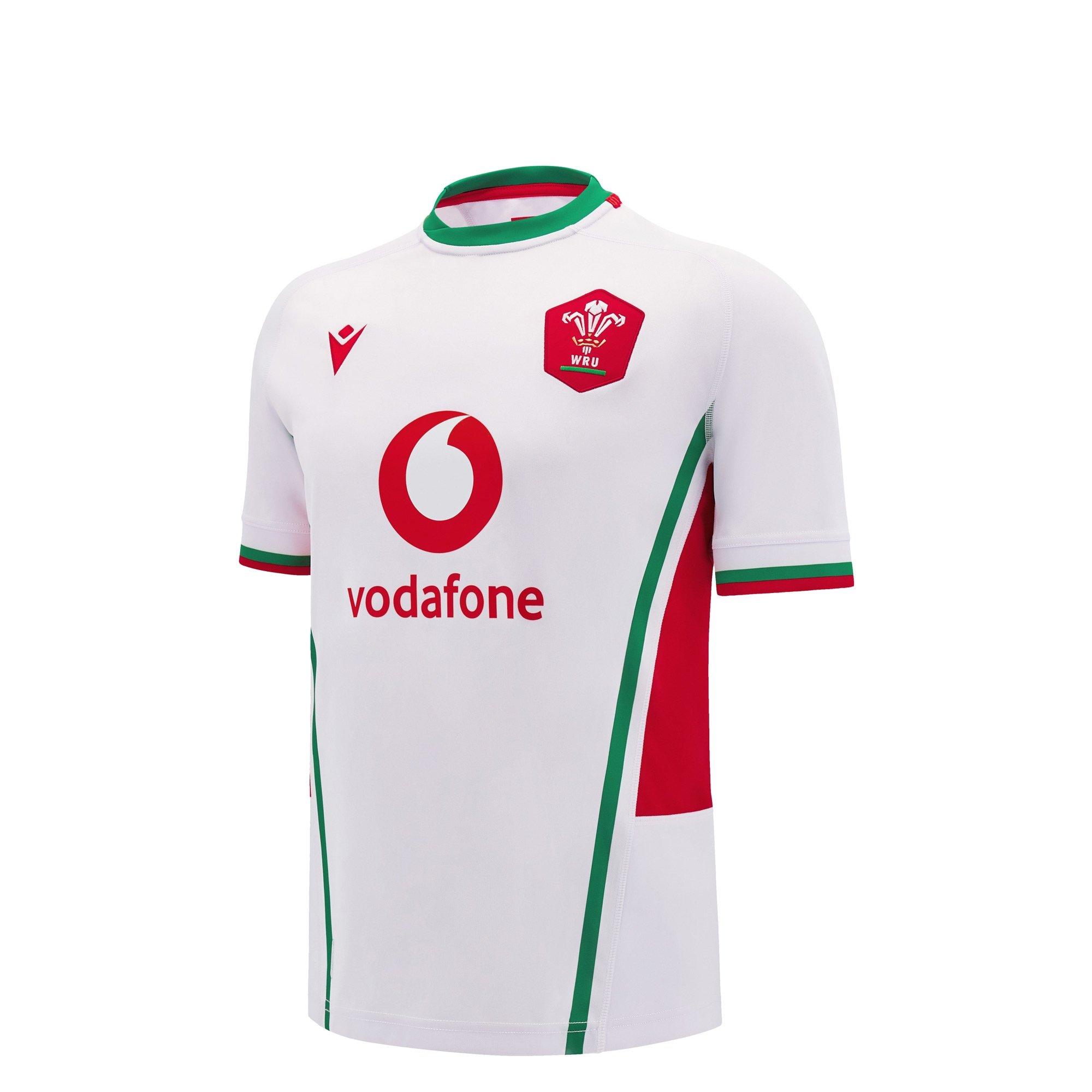 White/Green - Macron - Wales Rugby Away Shirt 2024 Juniors - 1