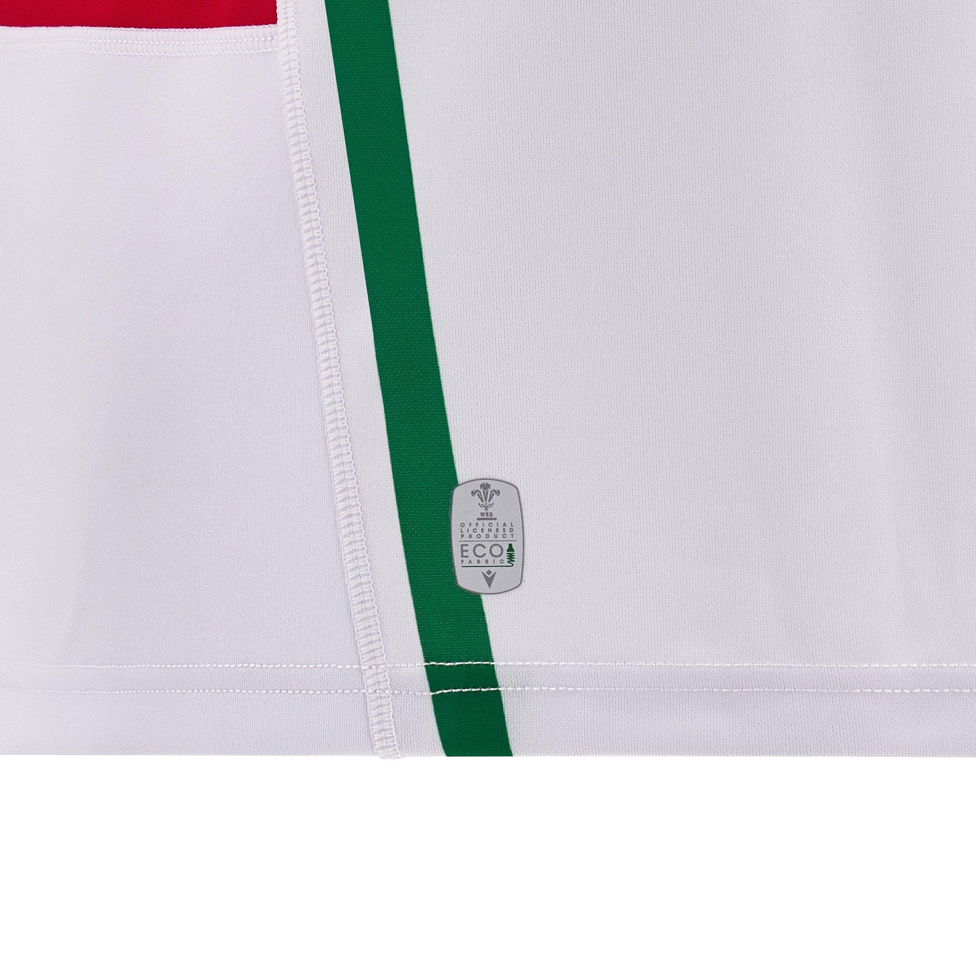 White/Green - Macron - Wales Rugby Away Shirt 2024 Juniors - 6