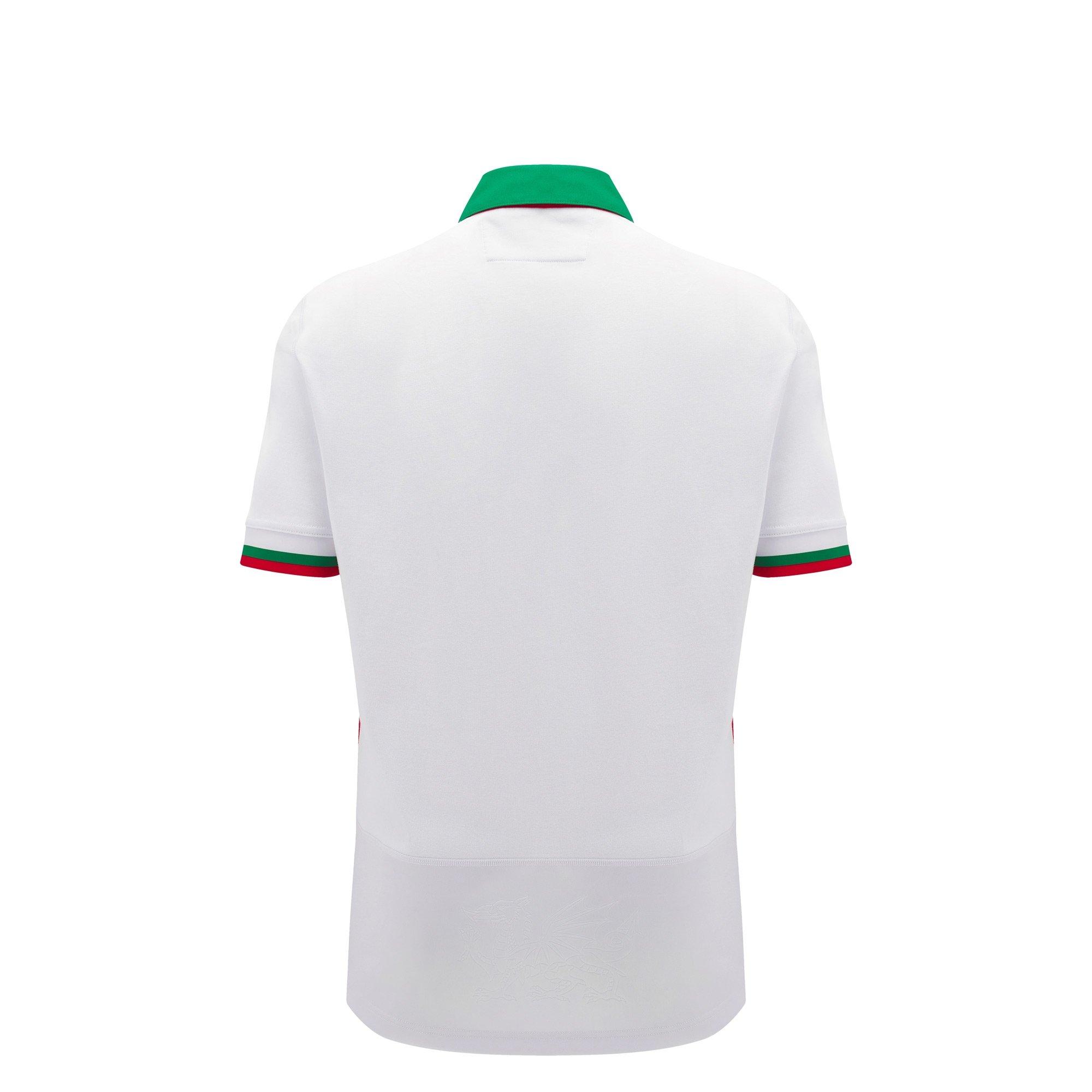 White/Green - Macron - Welsh Rugby Union Away Shirt 2024 Juniors - 2