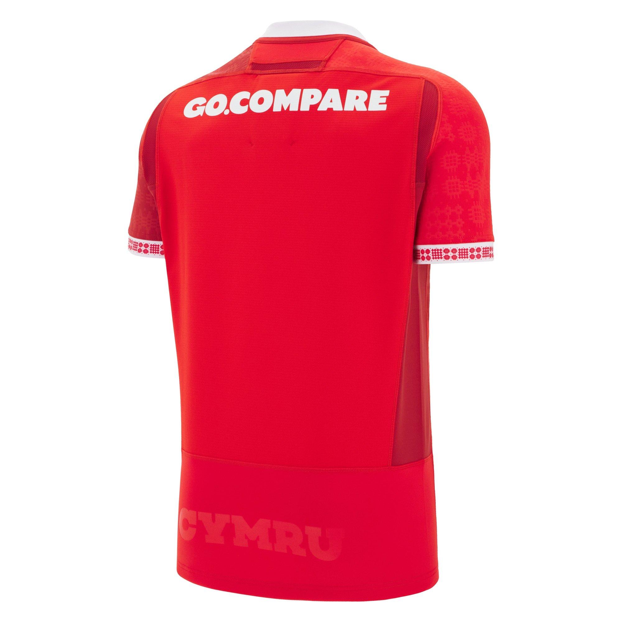 Red - Macron - Wales Rugby Home Shirt 2025 Adults - 2