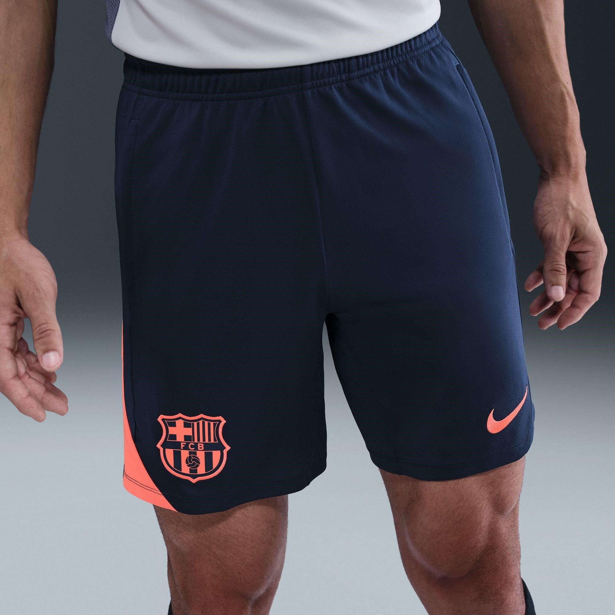 Blue/Orange - Nike - Barcelona Strike Third Shorts 2025 2026 Adults - 6