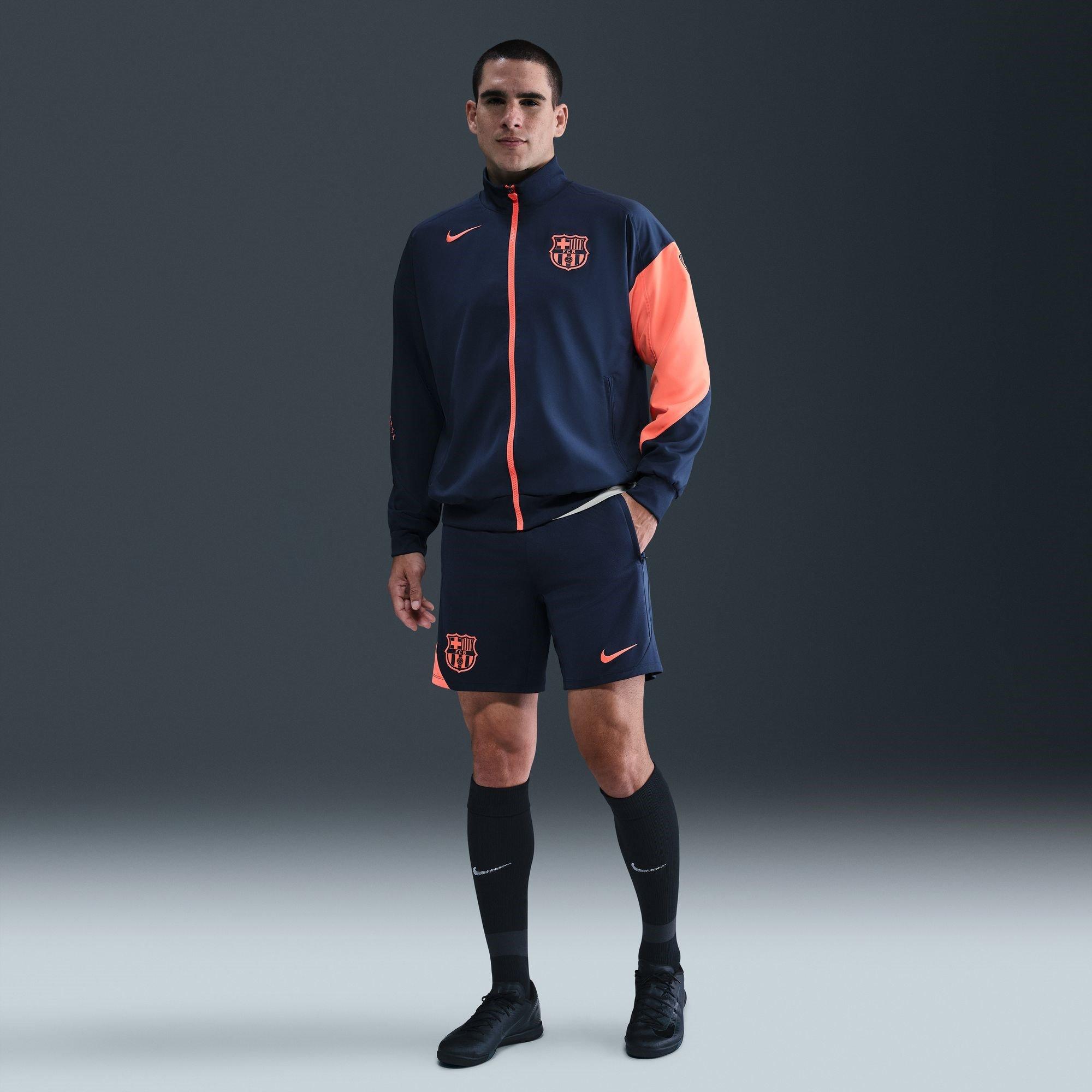 Blue/Orange - Nike - Barcelona Strike Third Shorts 2025 2026 Adults - 7