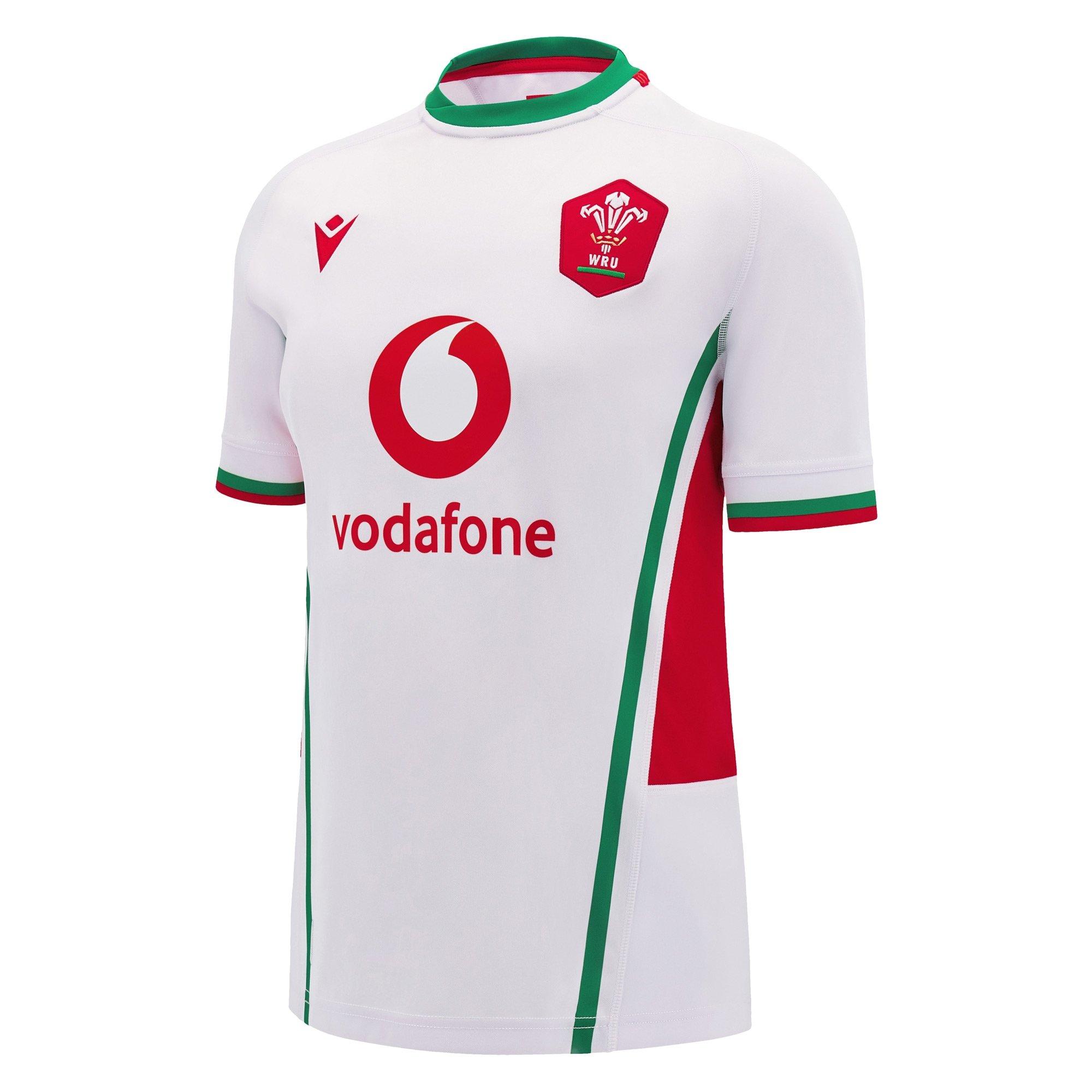 Blanco/Verde - Macron - Welsh Rugby Union Away Shirt 2024 Womens - 1
