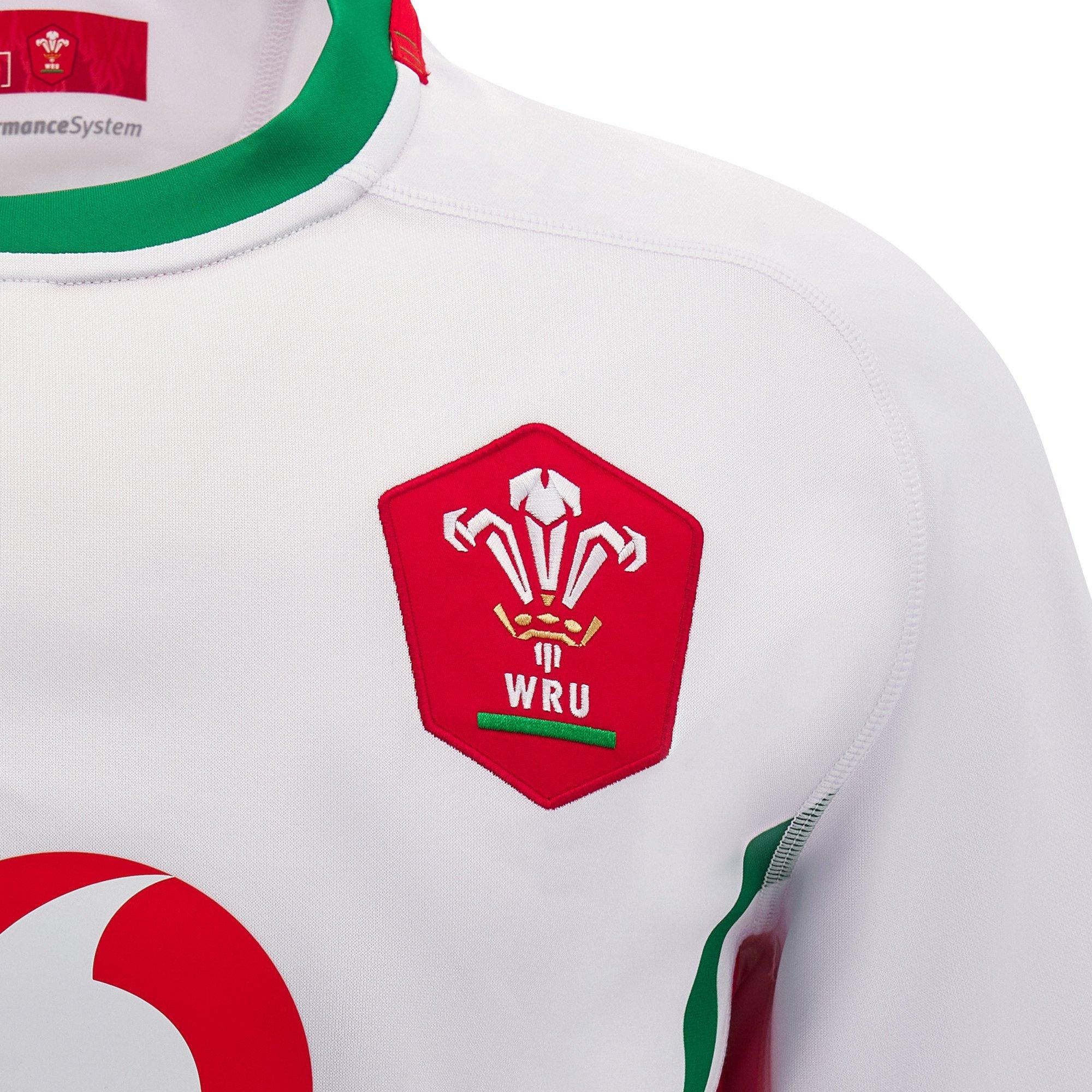 Bijelo/Zeleno - Macron - Welsh Rugby Union Away Shirt 2024 Womens - 3