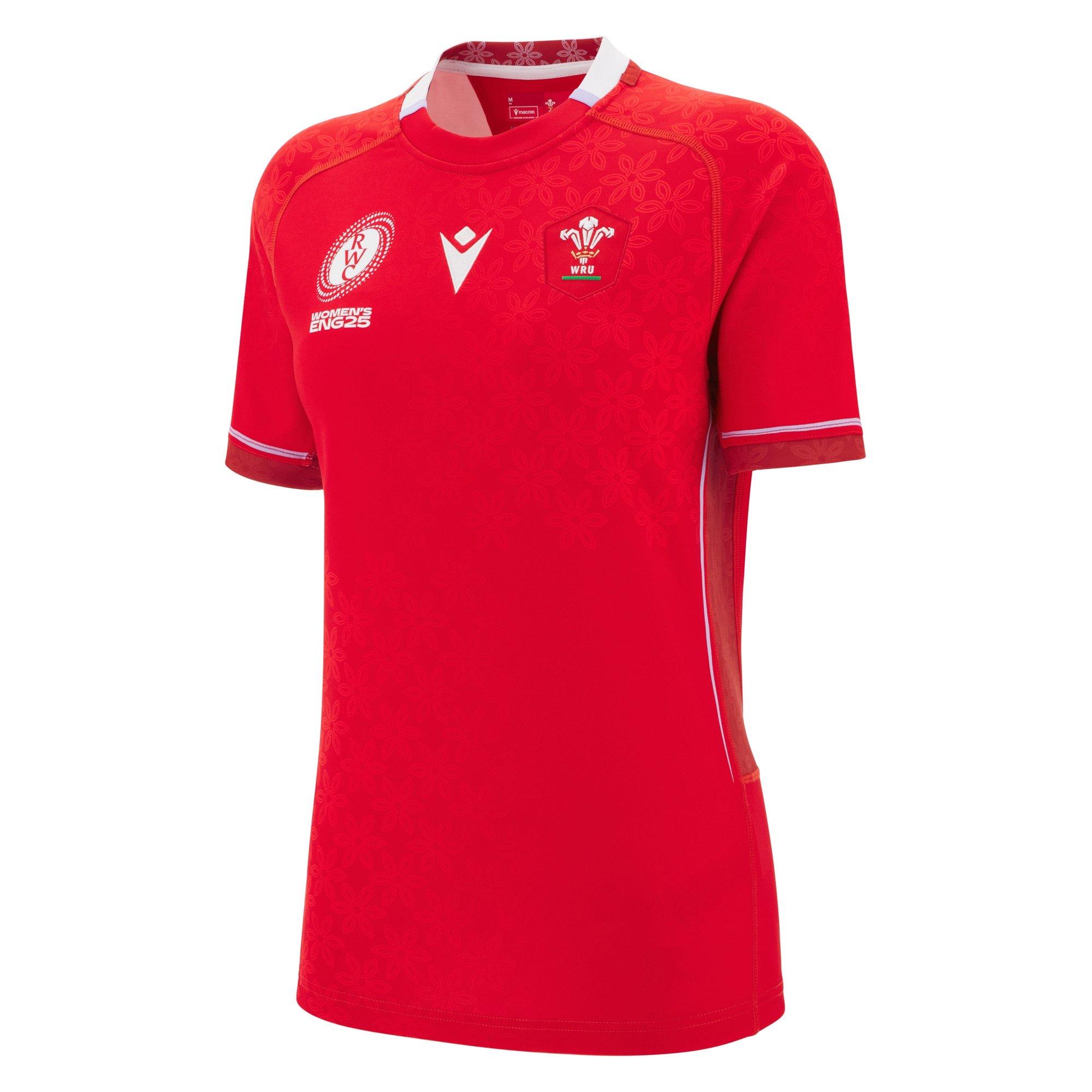 Red - Macron - Wales Rugby World Cup Home Shirt 2025 Adults - 1