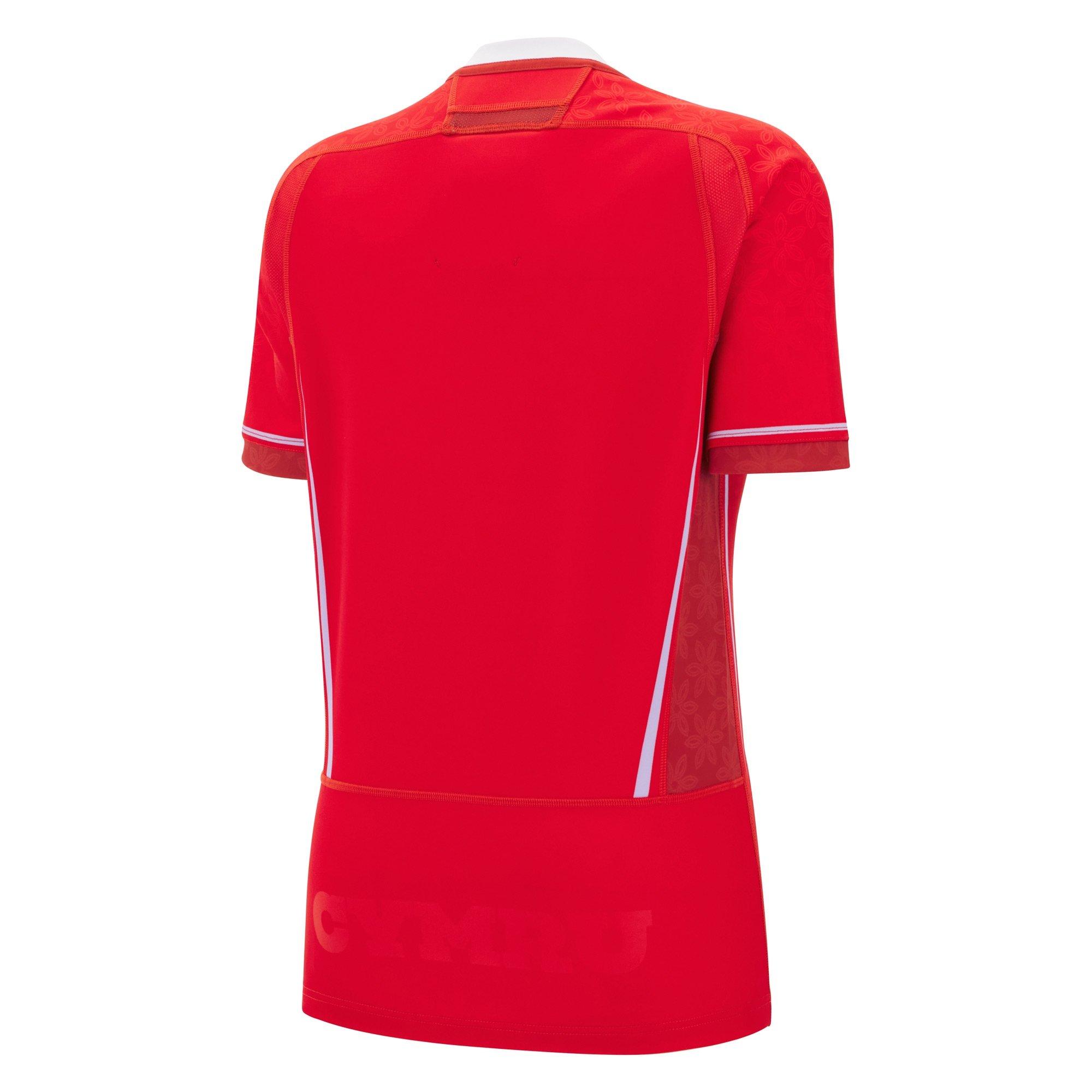 Red - Macron - Wales Rugby World Cup Home Shirt 2025 Adults - 2