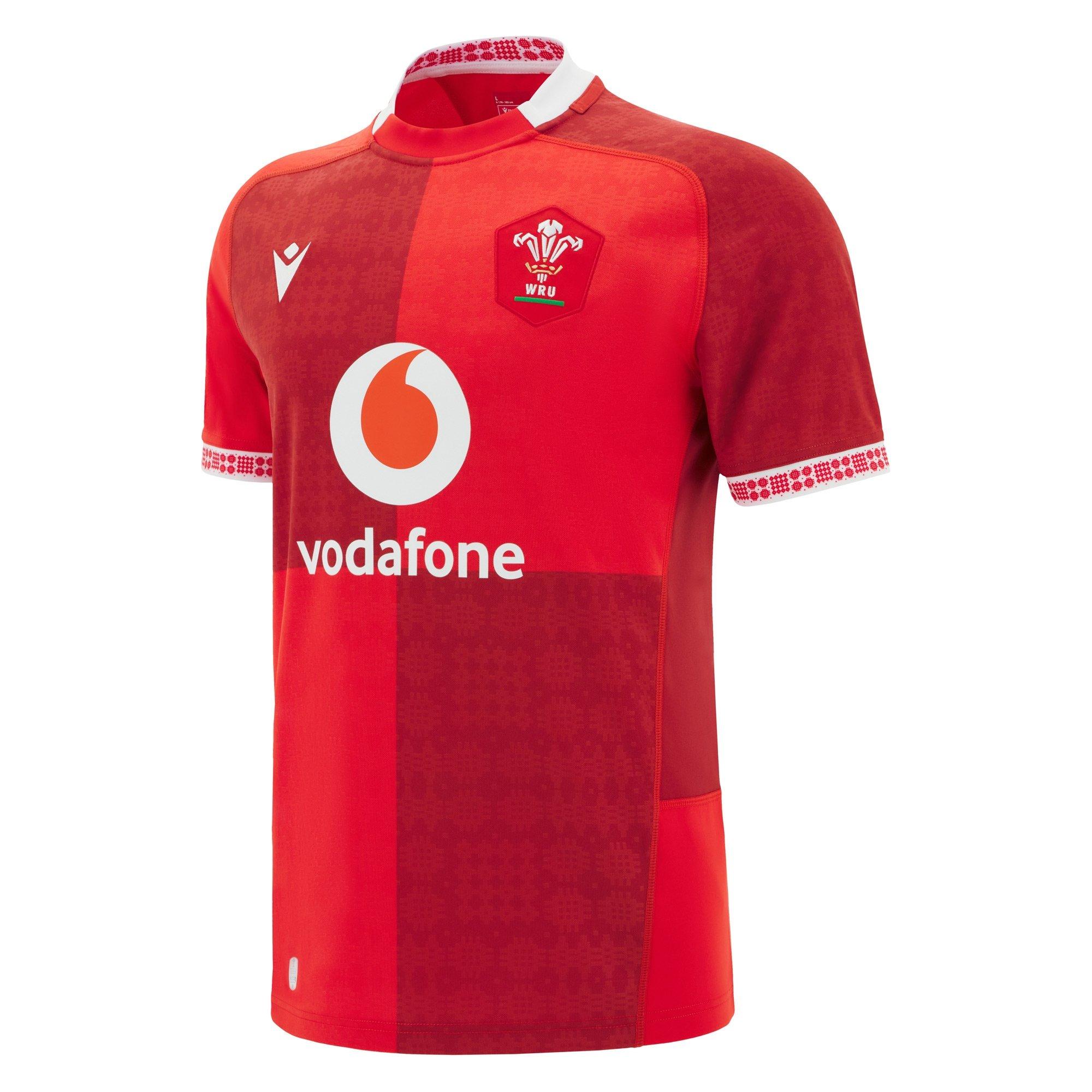Red - Macron - Wales Rugby Union Home Shirt 2025 Adults - 1