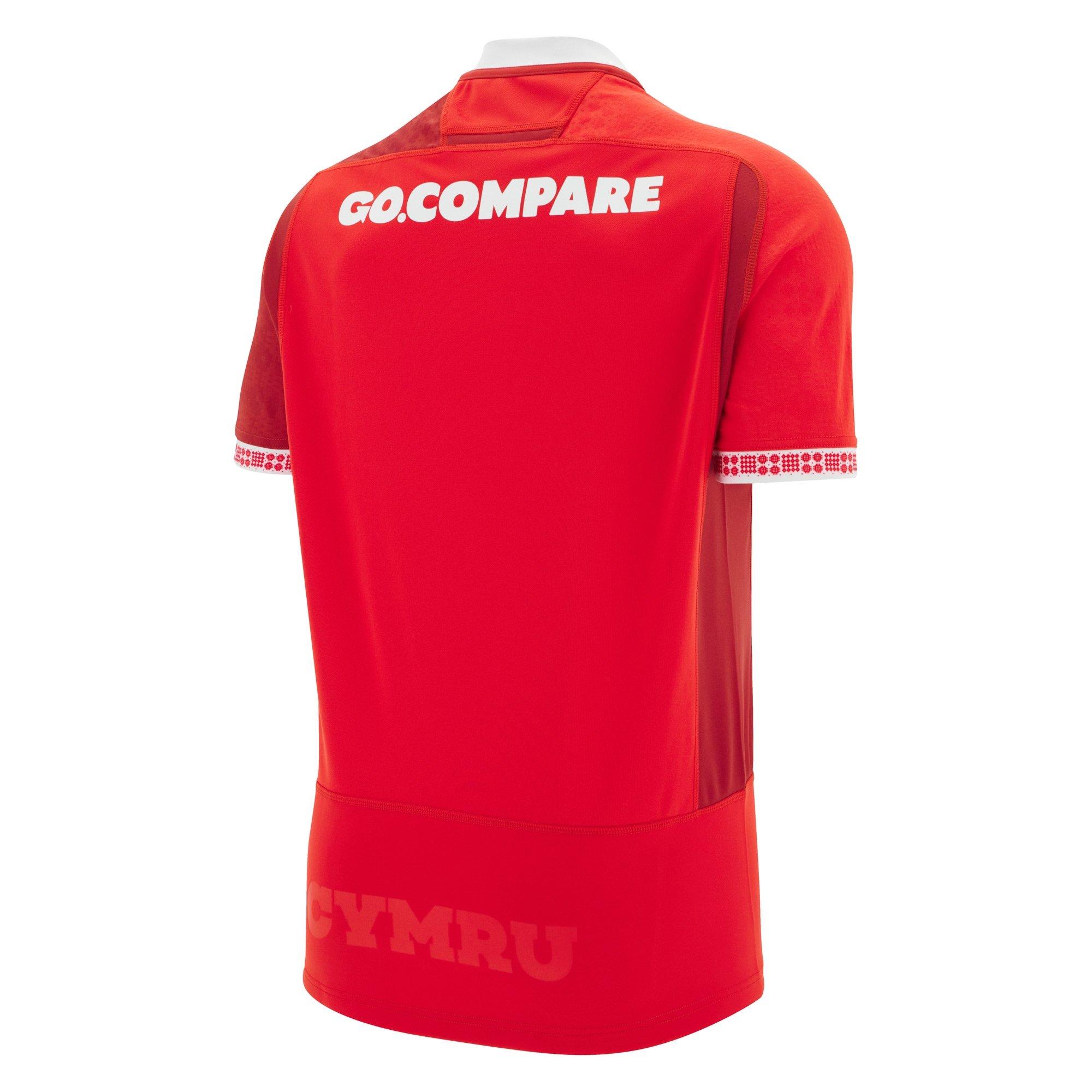 Red - Macron - Wales Rugby Union Home Shirt 2025 Adults - 2