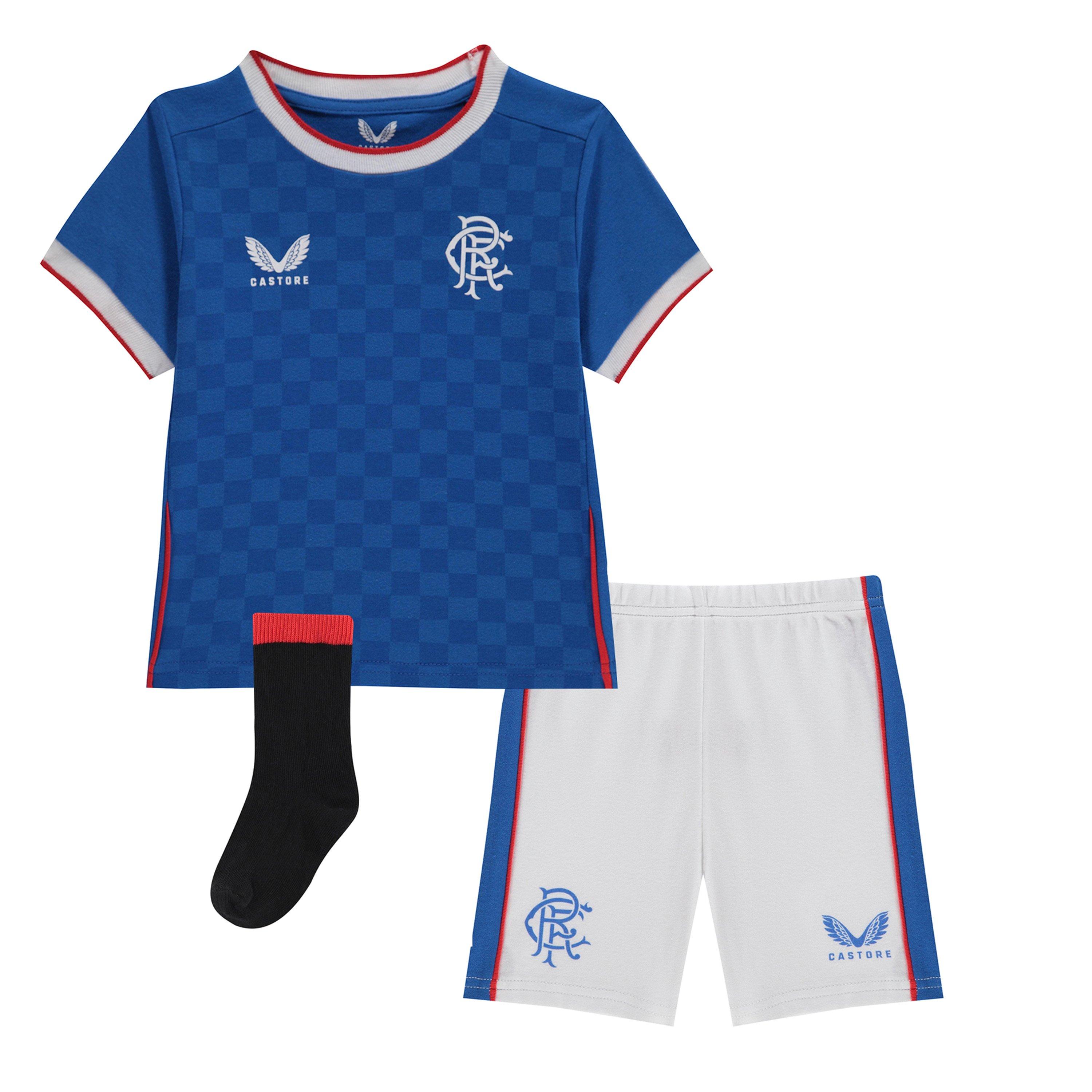 Castore Men's Rangers Home Mini Kit 2022/2023 - Blue - 6-9 Mnth