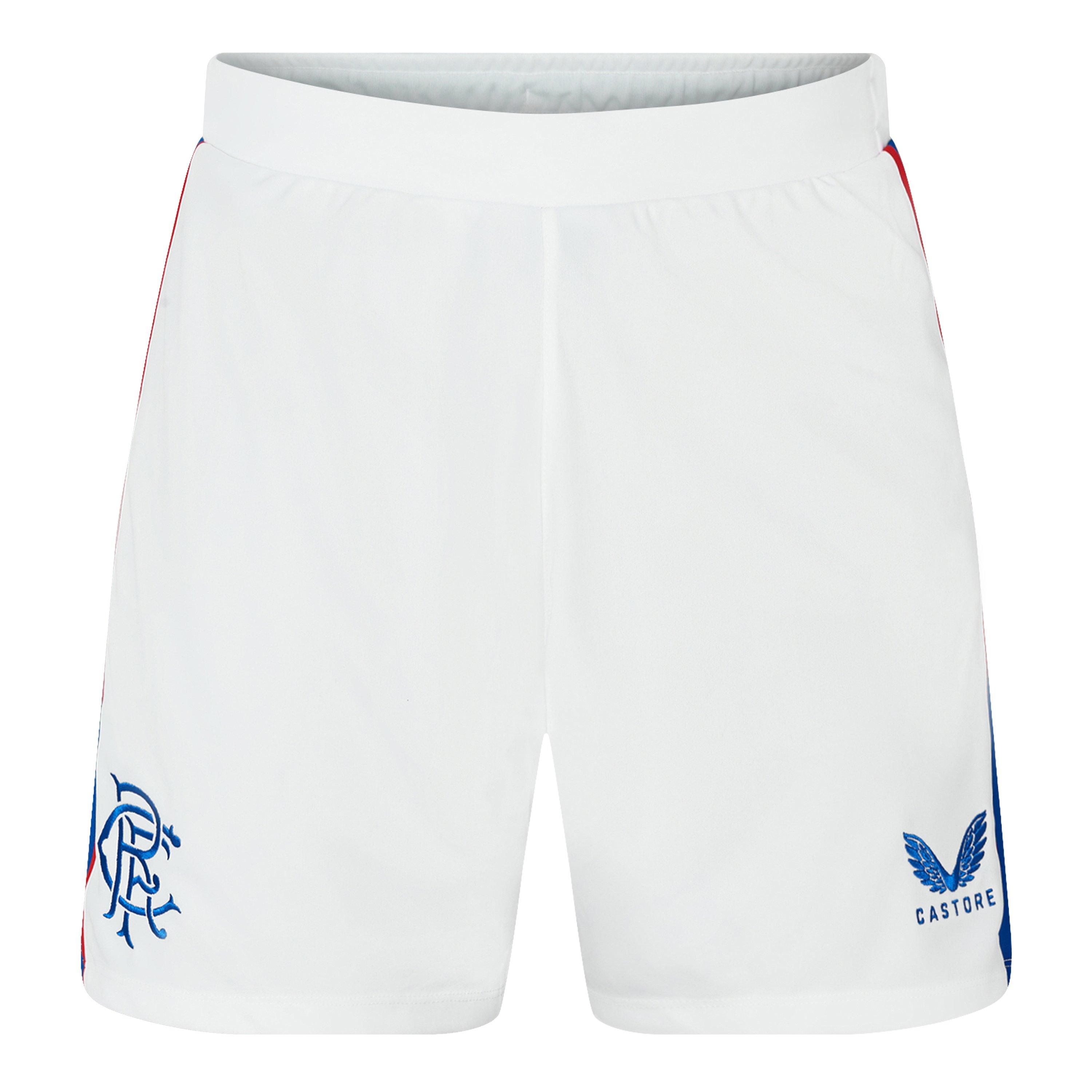 Blanc/Bleu - Castore - Rangers Home Shorts 2022 2023 Mens - 1