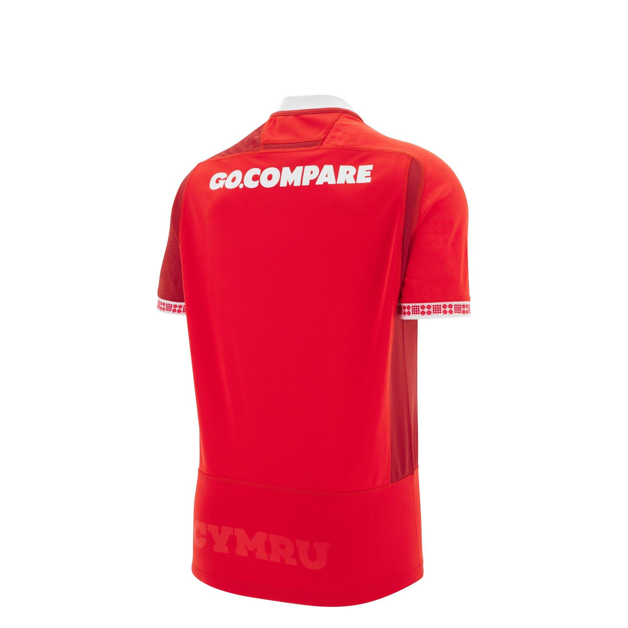 Red - Macron - Wales Rugby Home Shirt 2025 Juniors - 2