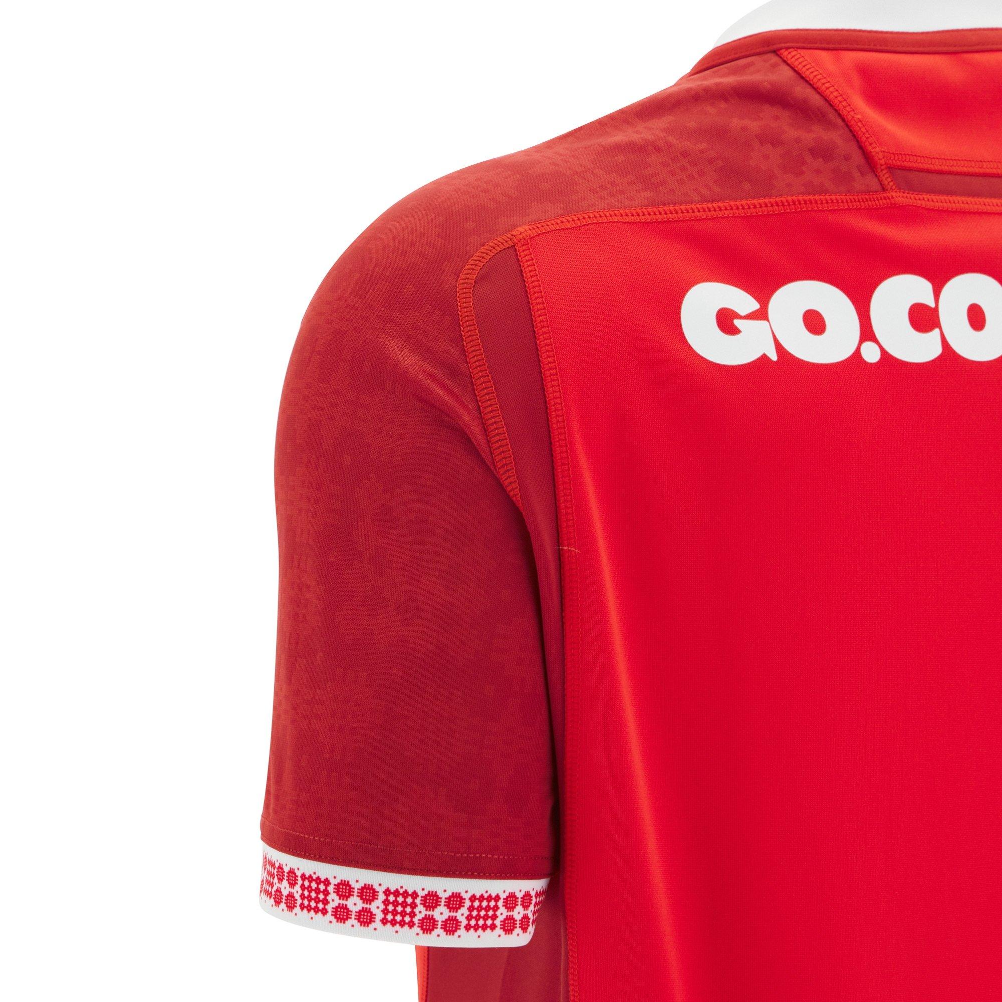 Red - Macron - Wales Rugby Home Shirt 2025 Juniors - 4