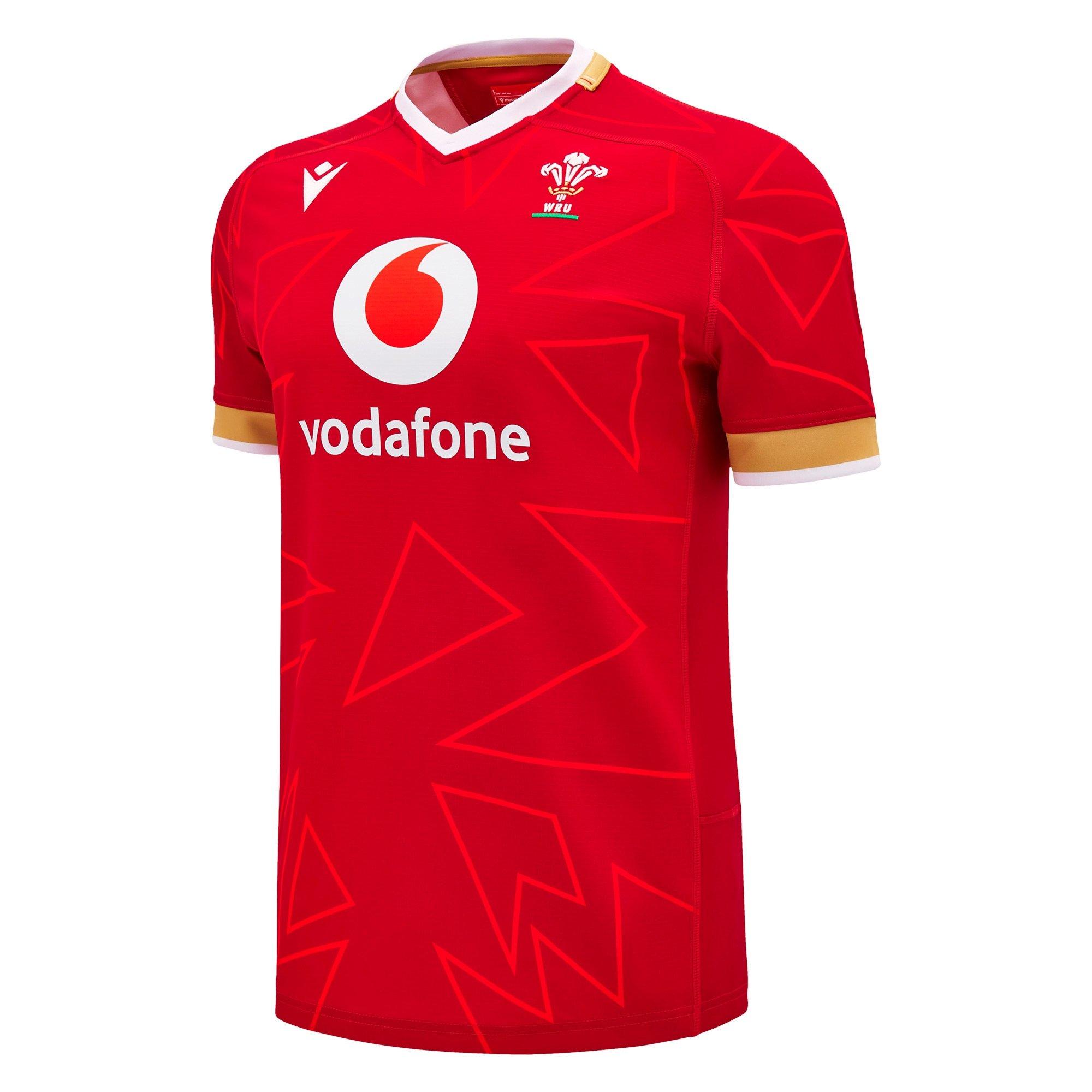 Macron Men's Wales Rugby Union Home Pathway 2025 Adults - Red - Large
