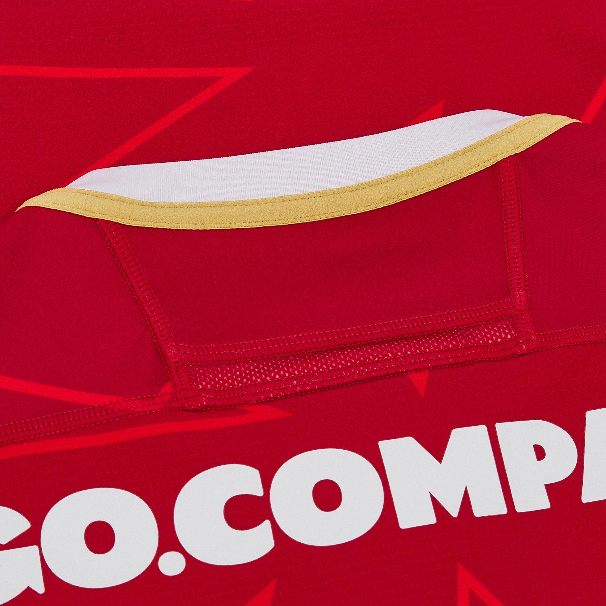 Red - Macron - Wales Rugby Union Home Pathway 2025 Adults - 4