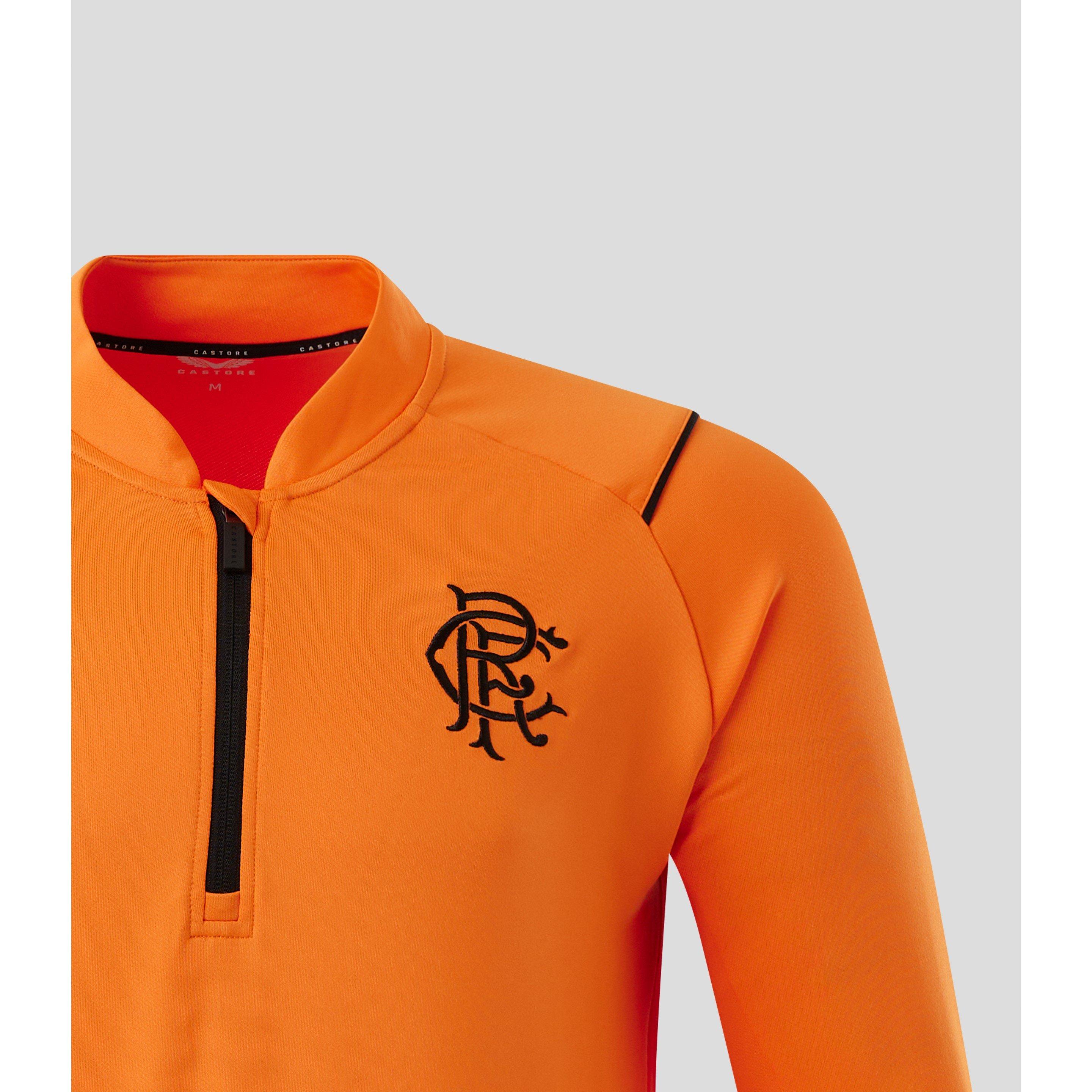 Orange - Castore - Rangers Quarter Zip Top Mens - 4