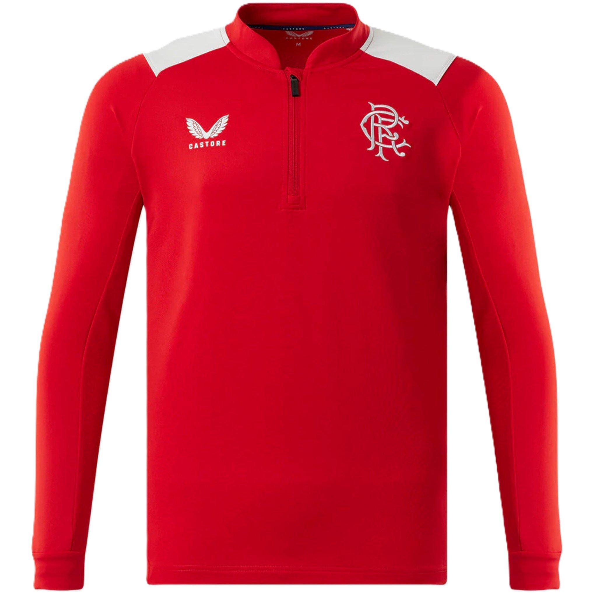 Rangers FC 1/4 Zip Top Juniors