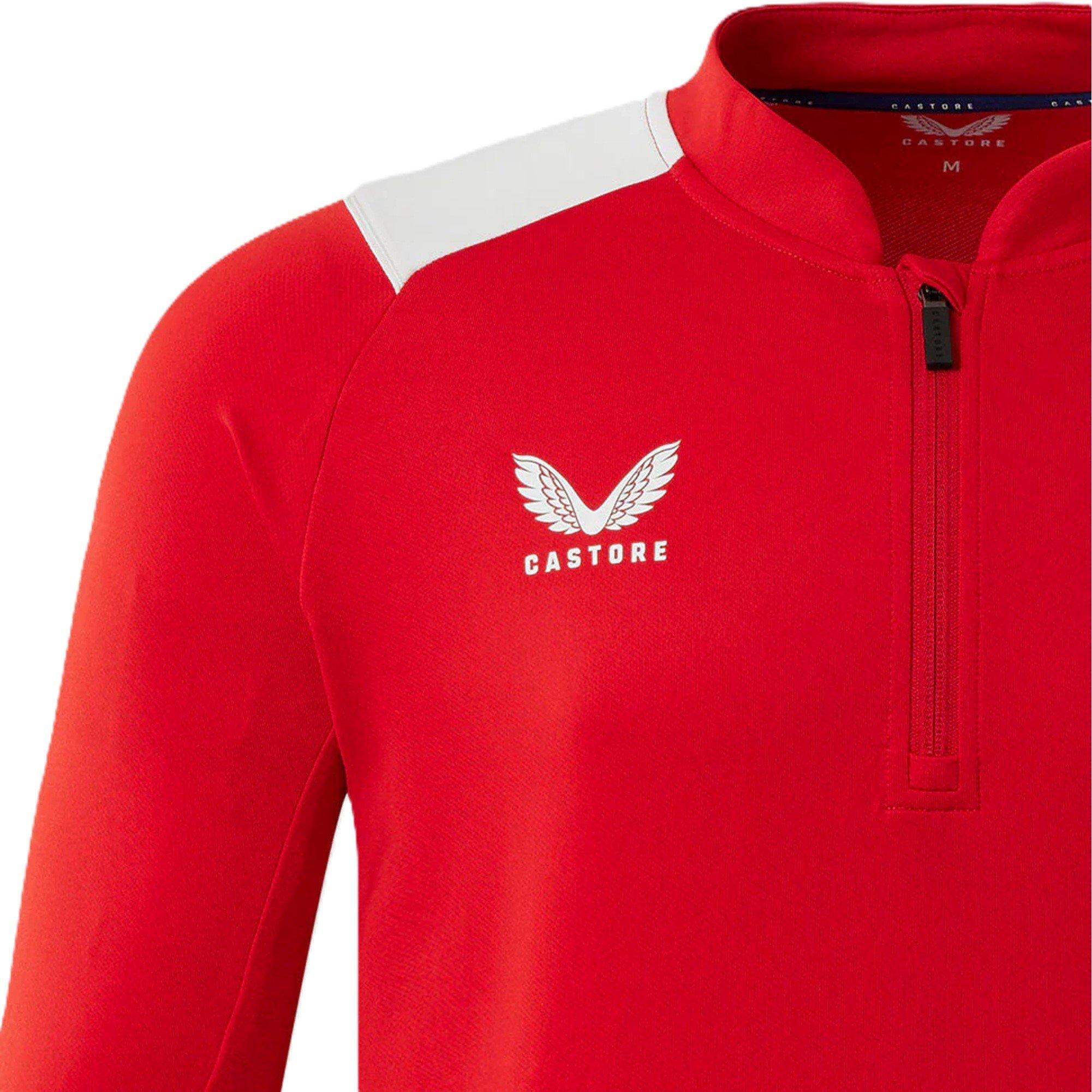 Red - Castore - Rangers FC 1/4 Zip Top Juniors - 3