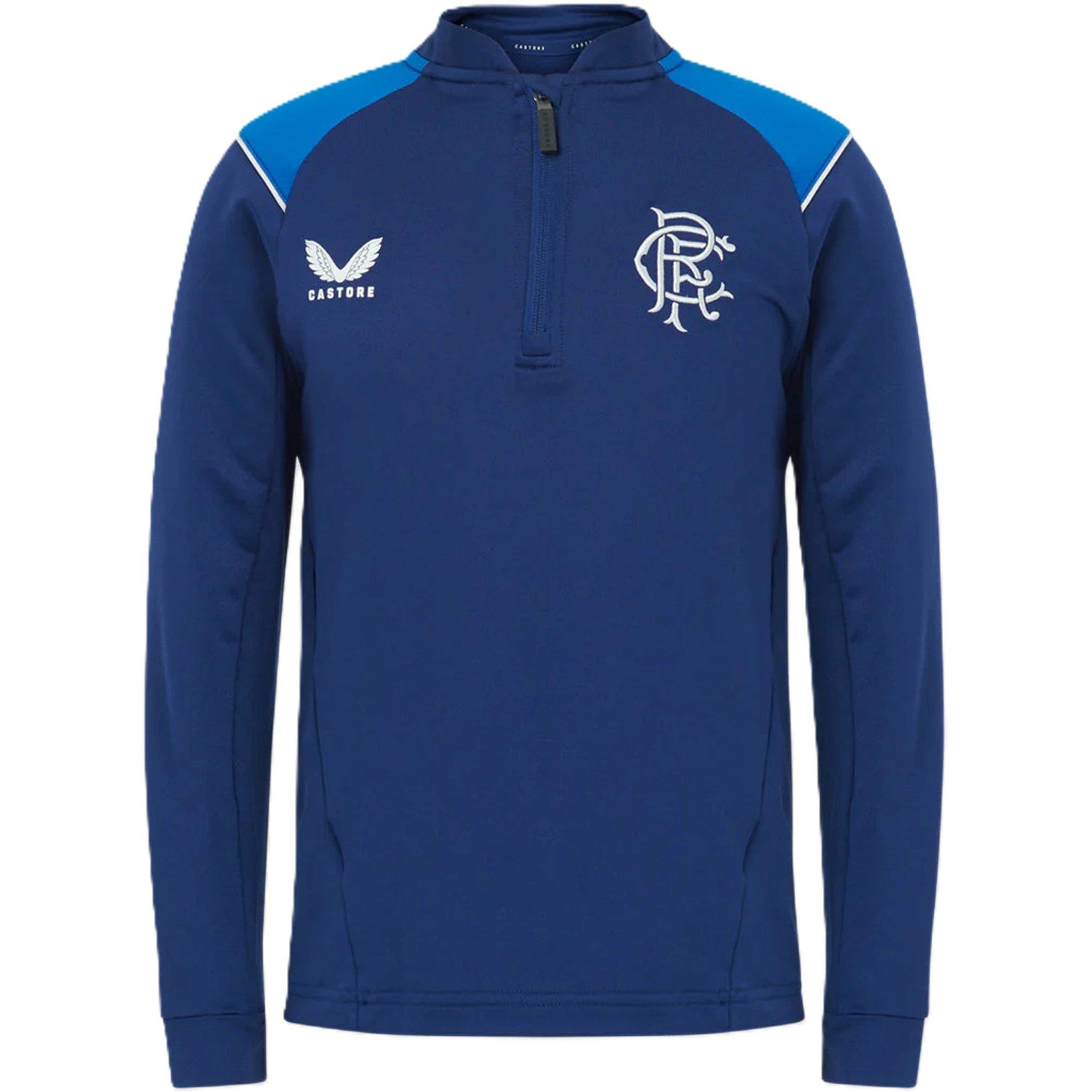 Castore Boys Rangers Fc 1/4 Zip Top Juniors - Navy - 14 Yrs