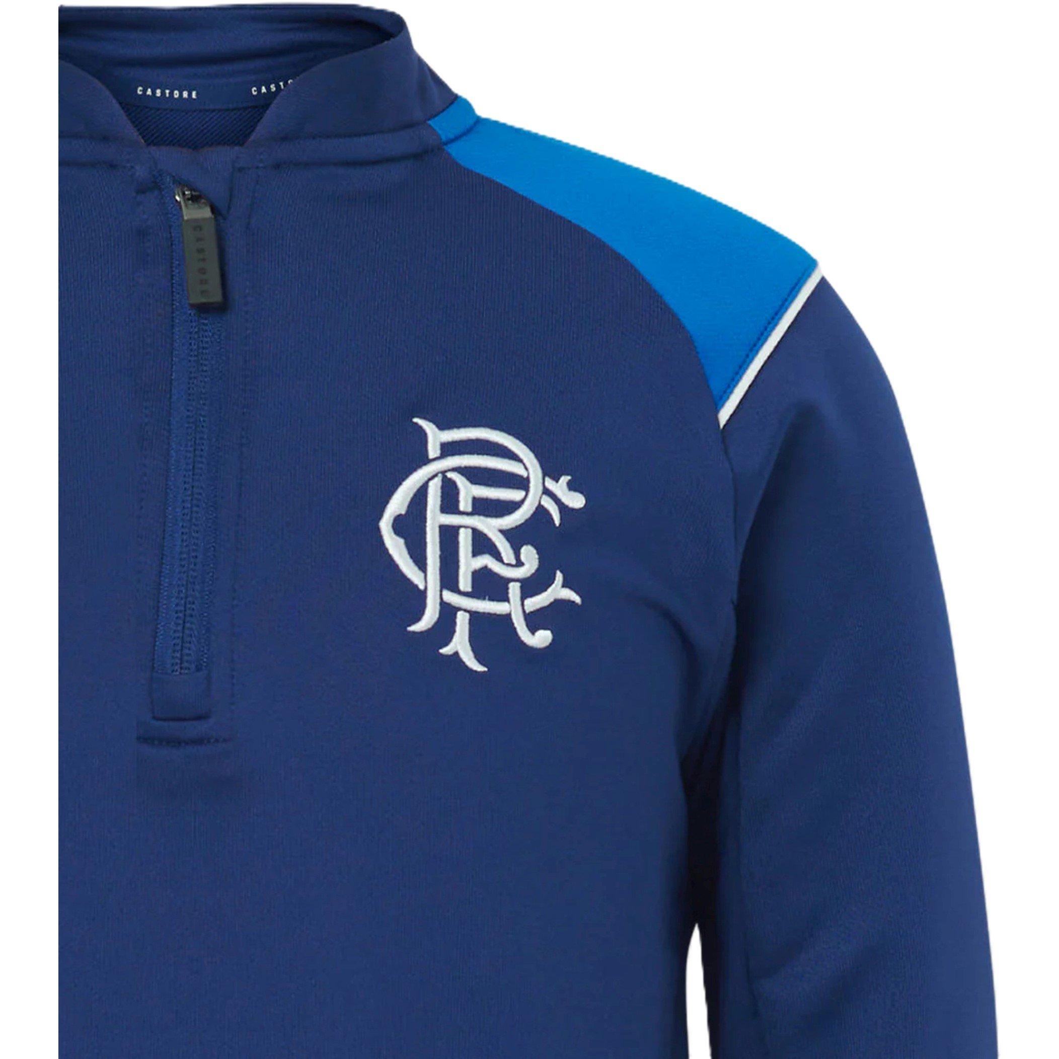 Marine - Castore - Rangers FC 1/4 Zip Top Juniors - 4