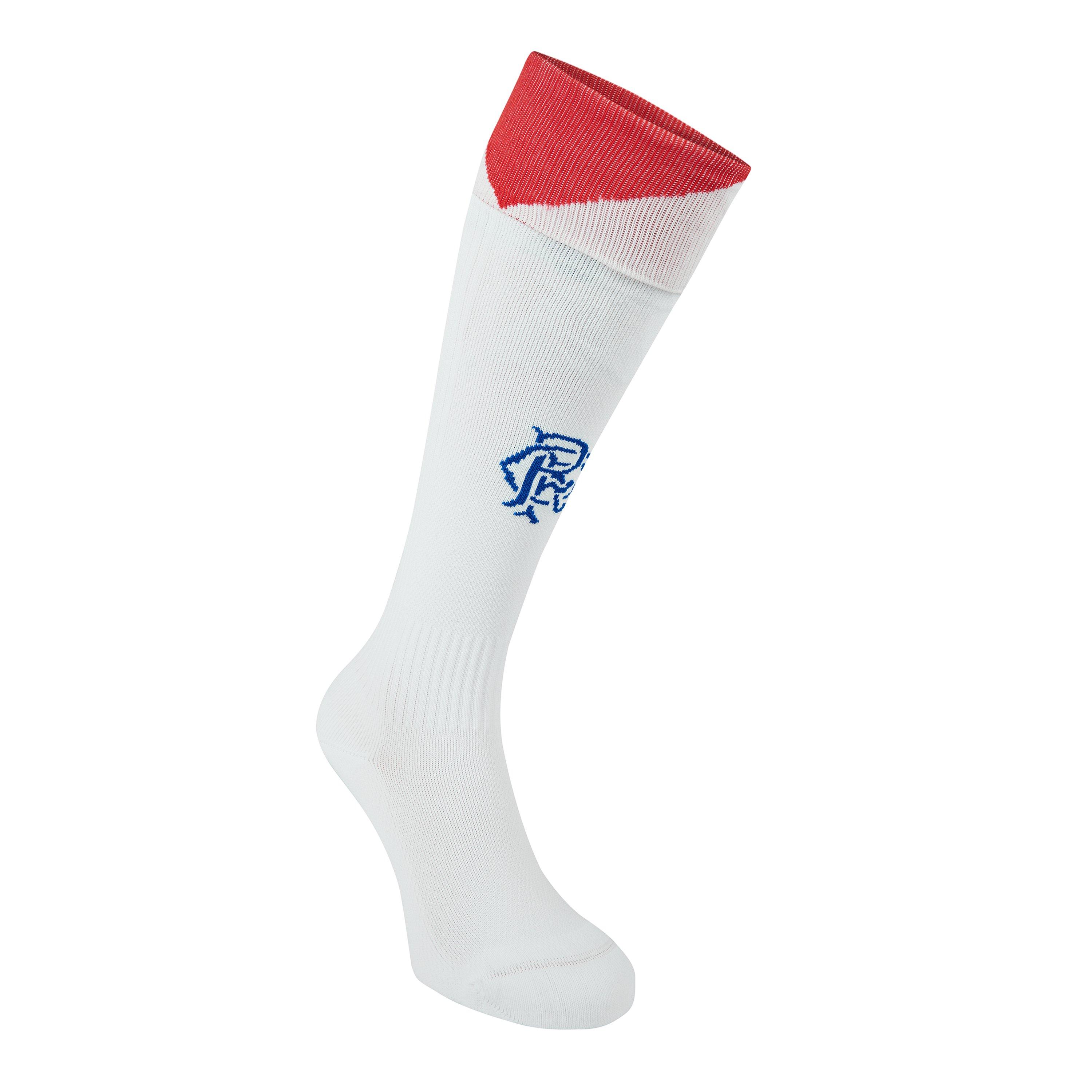 White - Castore - Rangers Away Socks 2022 2023 Juniors - 2