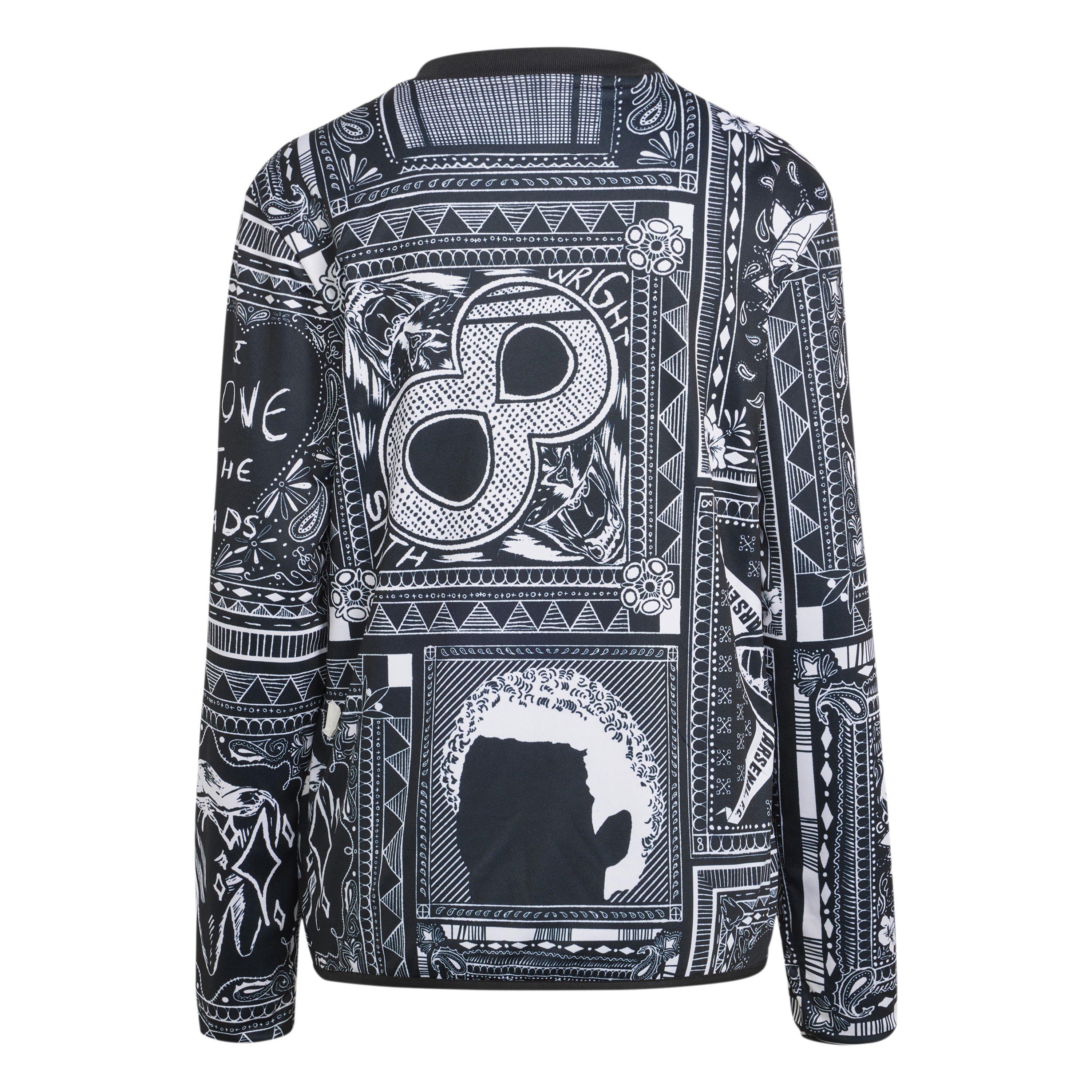 Black - adidas - adidas Arsenal Ian Wright Pre-Match Top - 2