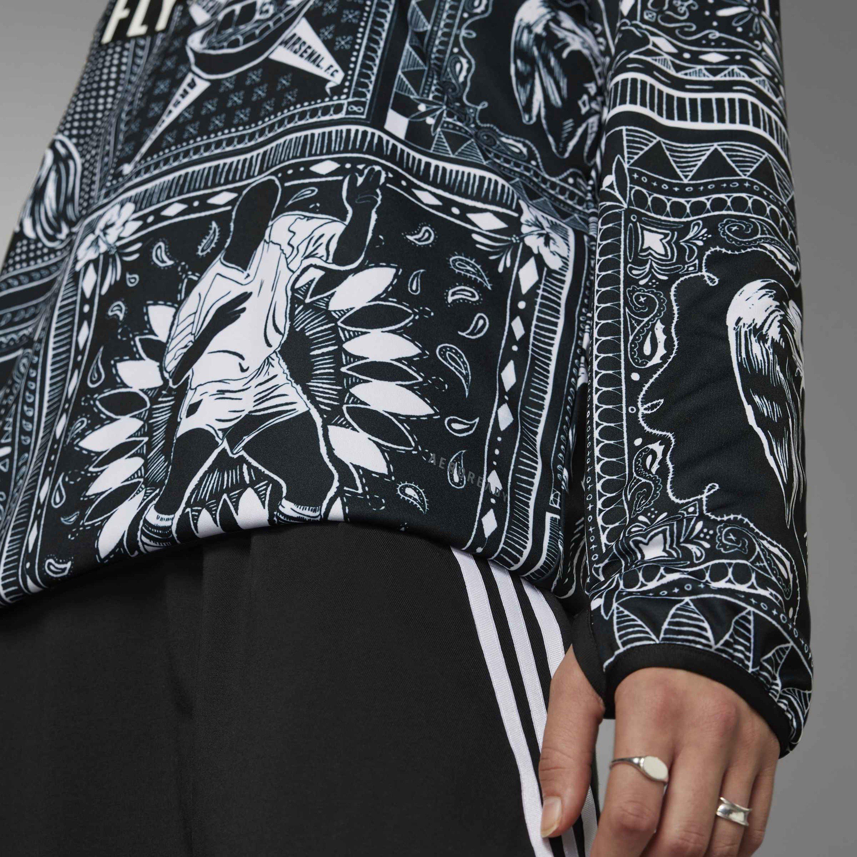 Black - adidas - adidas Arsenal Ian Wright Pre-Match Top - 12