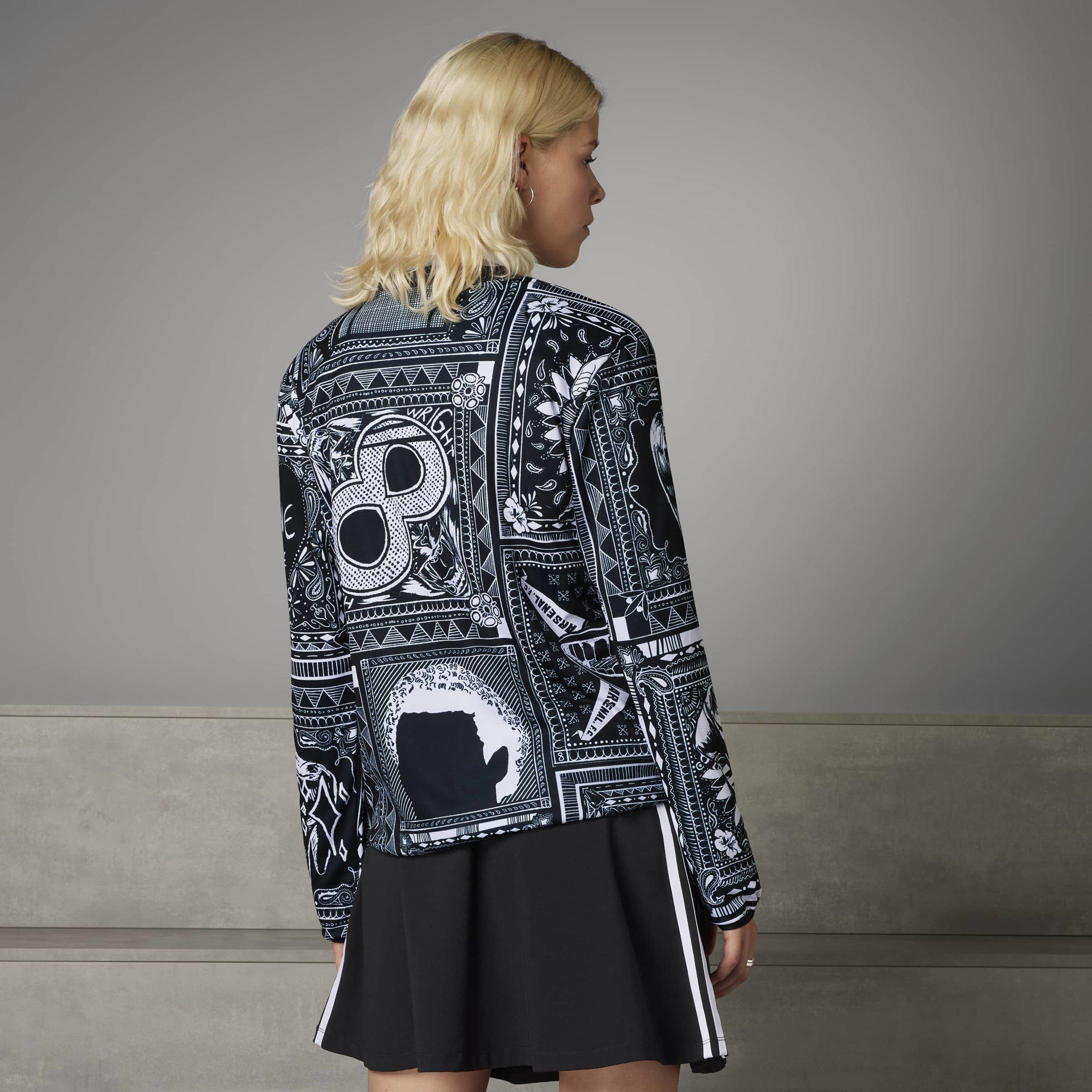 Black - adidas - adidas Arsenal Ian Wright Pre-Match Top - 4