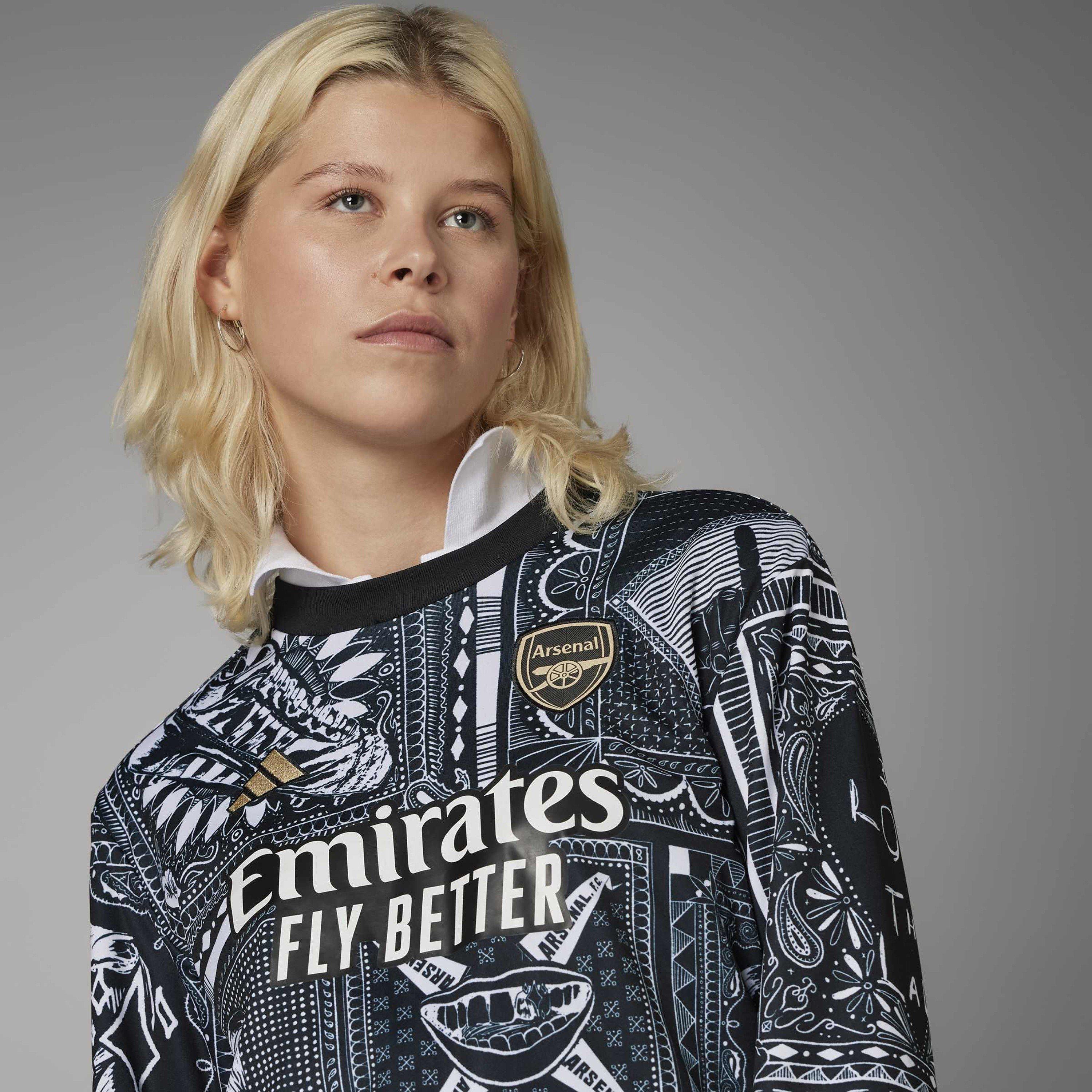 Black - adidas - adidas Arsenal Ian Wright Pre-Match Top - 6