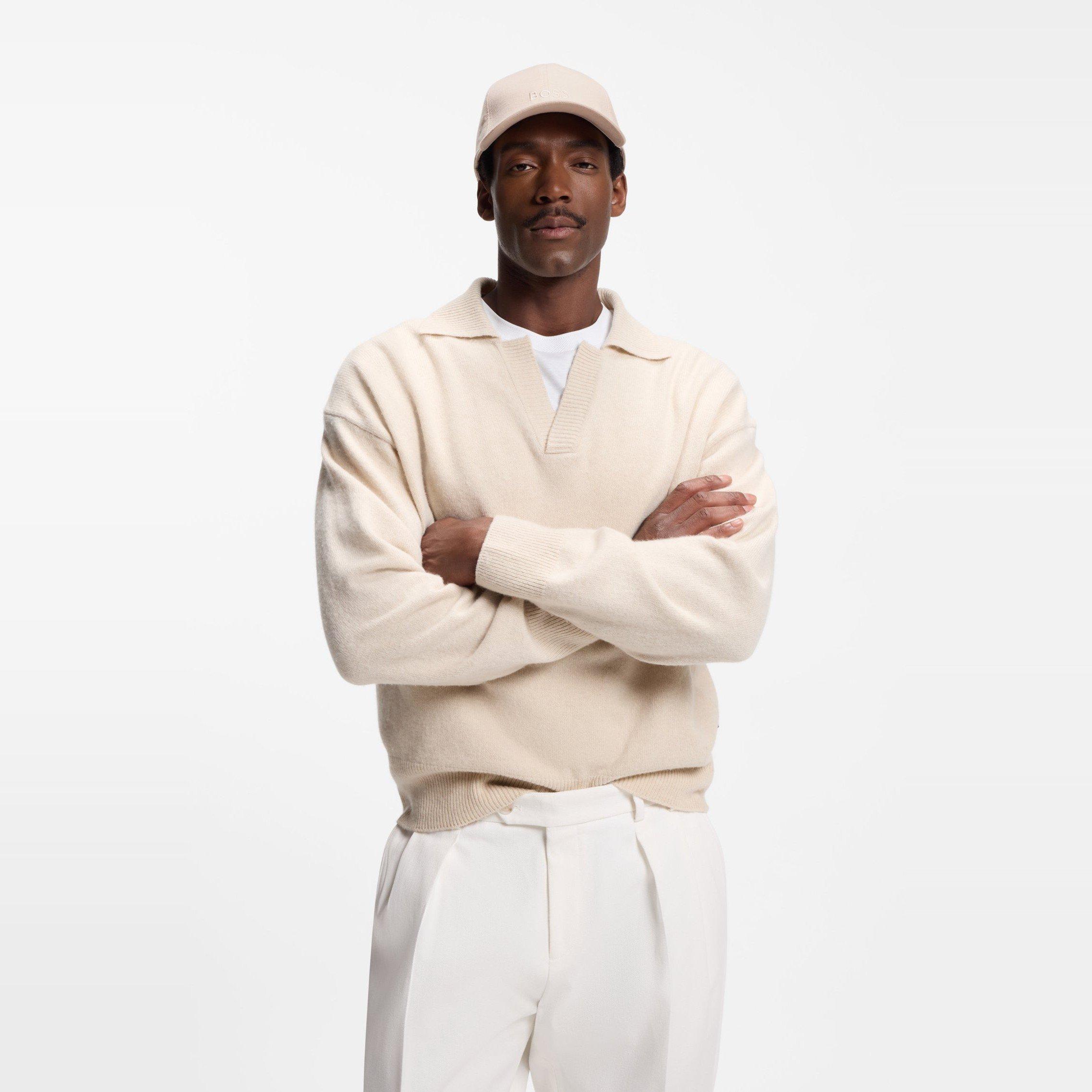 Beige 286 - Boss - Linen Baseball Cap - 3