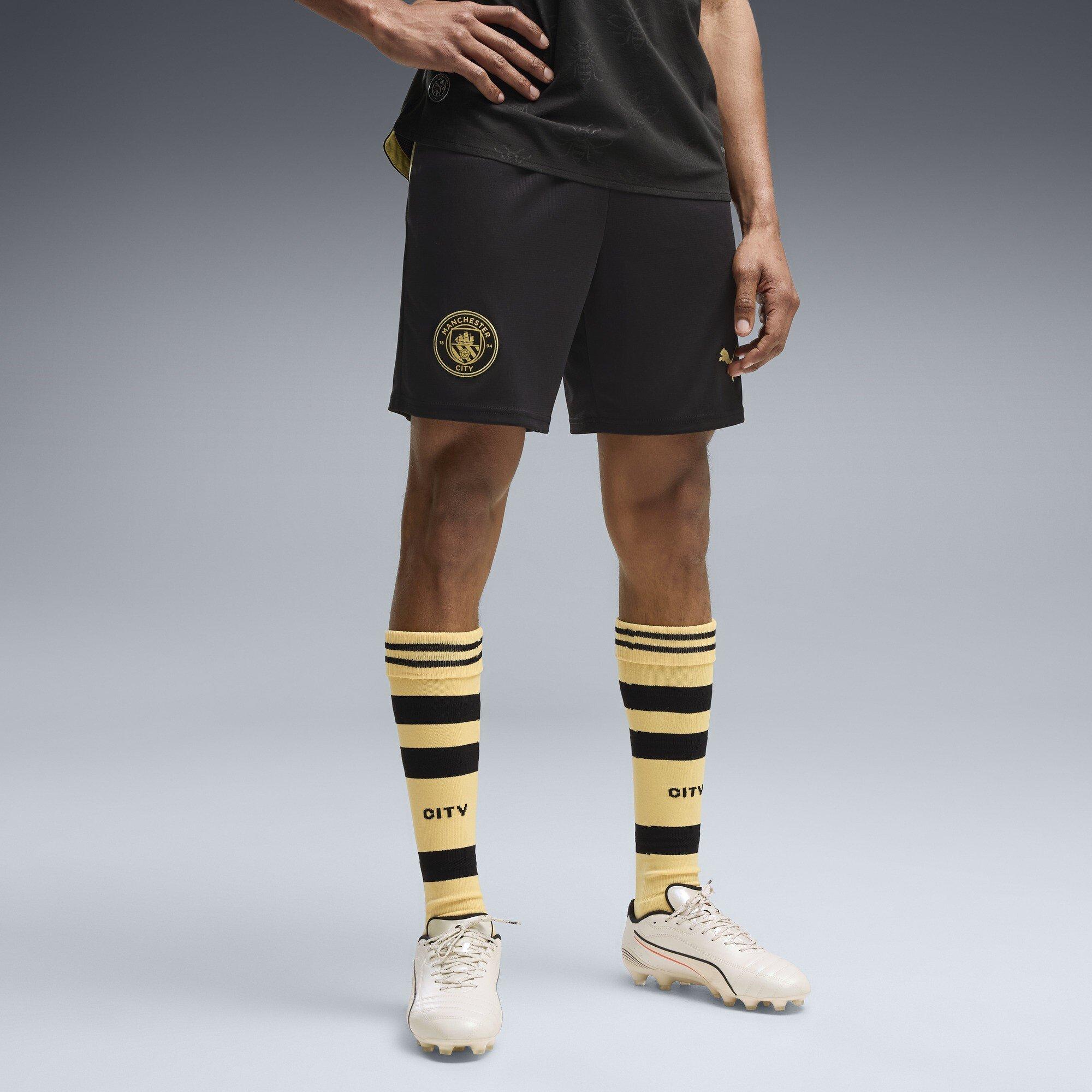 Black/Yellow - Puma - Manchester City Away Short 2026/27 Mens - 4
