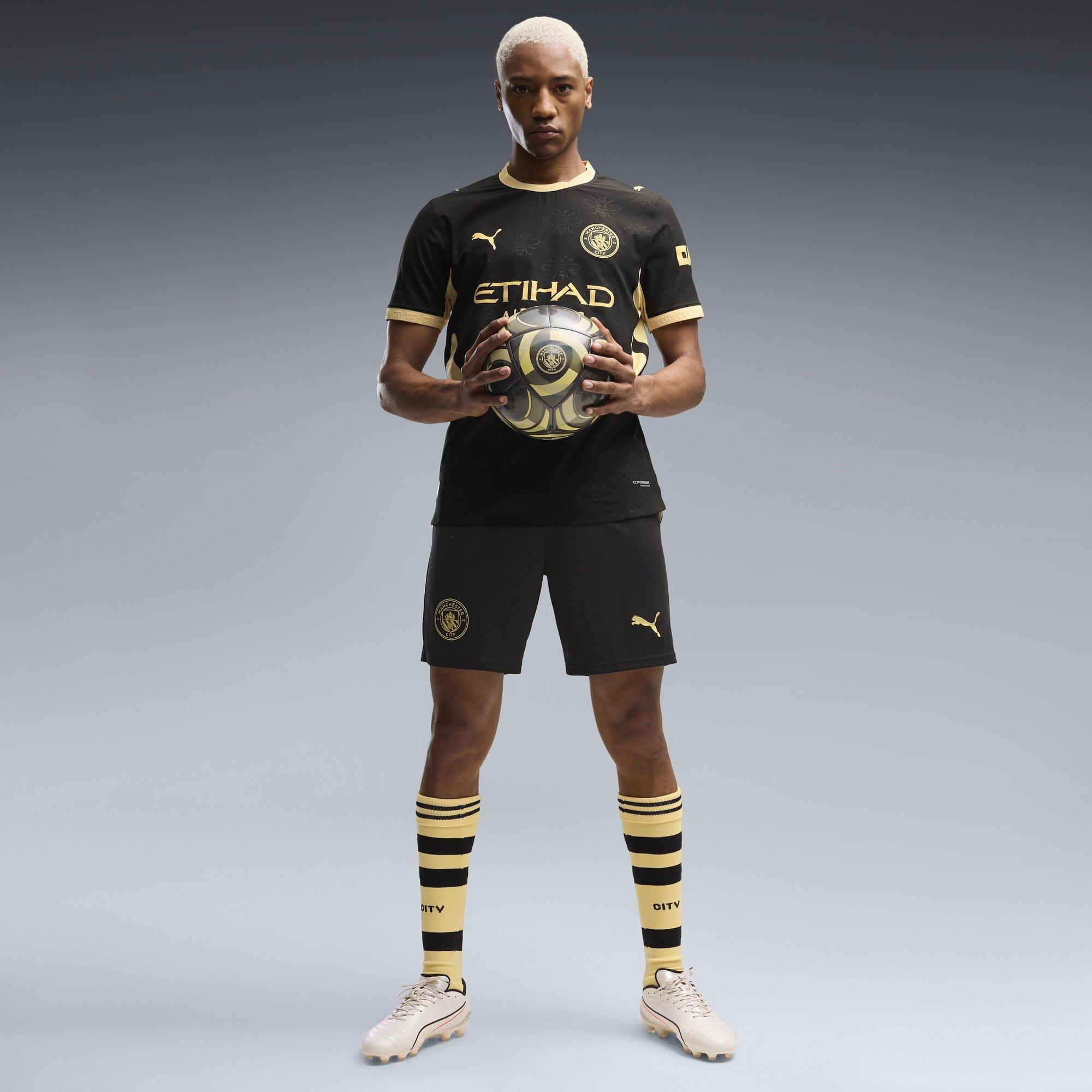 Black/Yellow - Puma - Manchester City Away Short 2026/27 Mens - 5