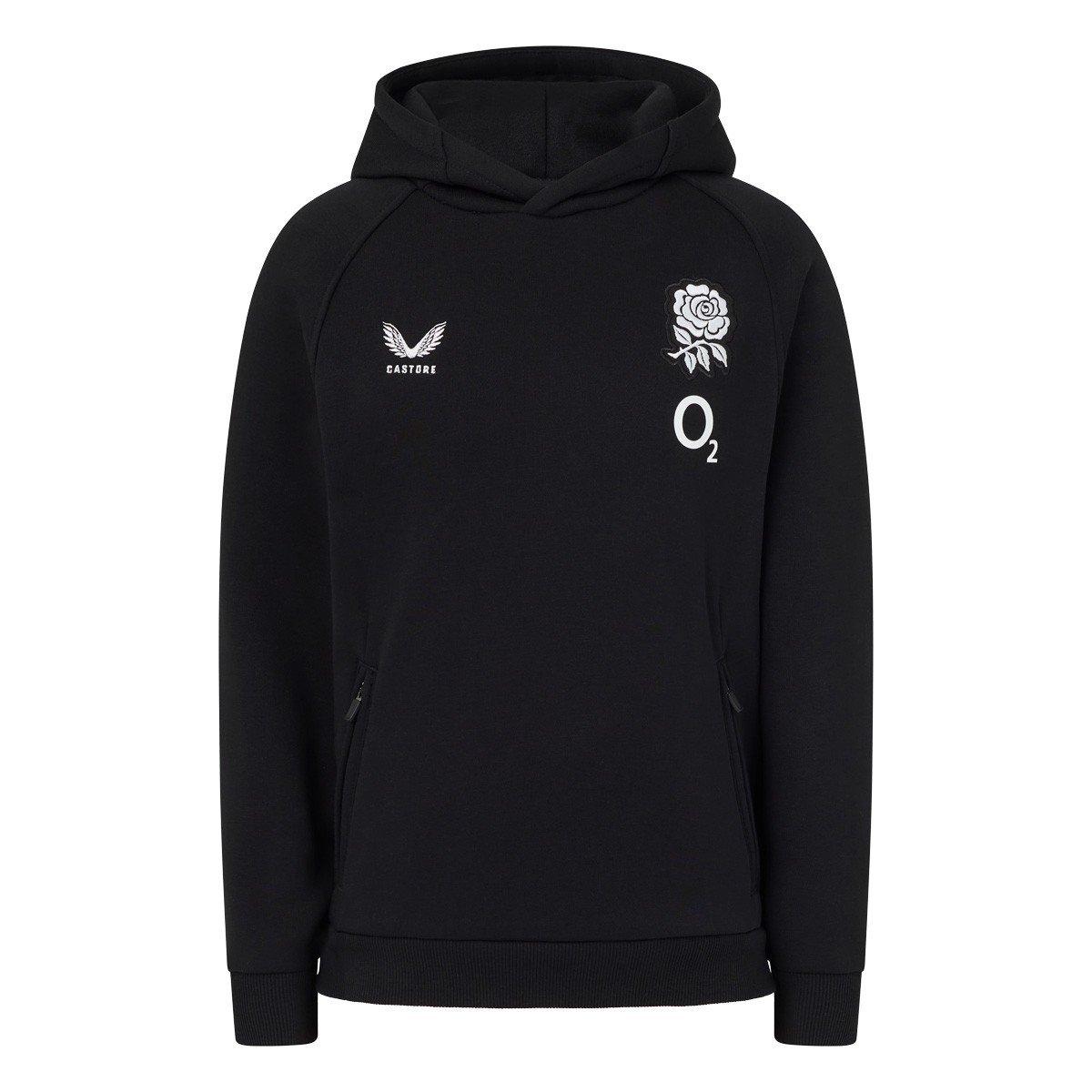 Classic Black - Castore - Kids England Rugby 2026 Travel Hoodie - 1