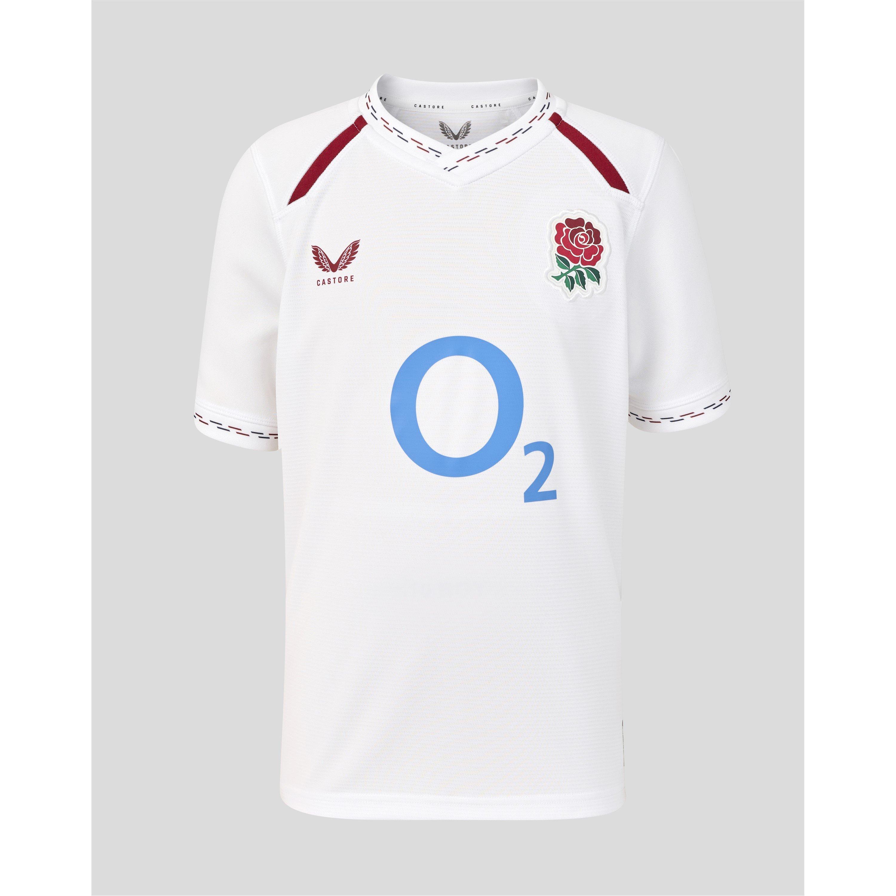 Castore Boys Kids England Rugby 2026 Shirt - Classic White - 9-10 (M)