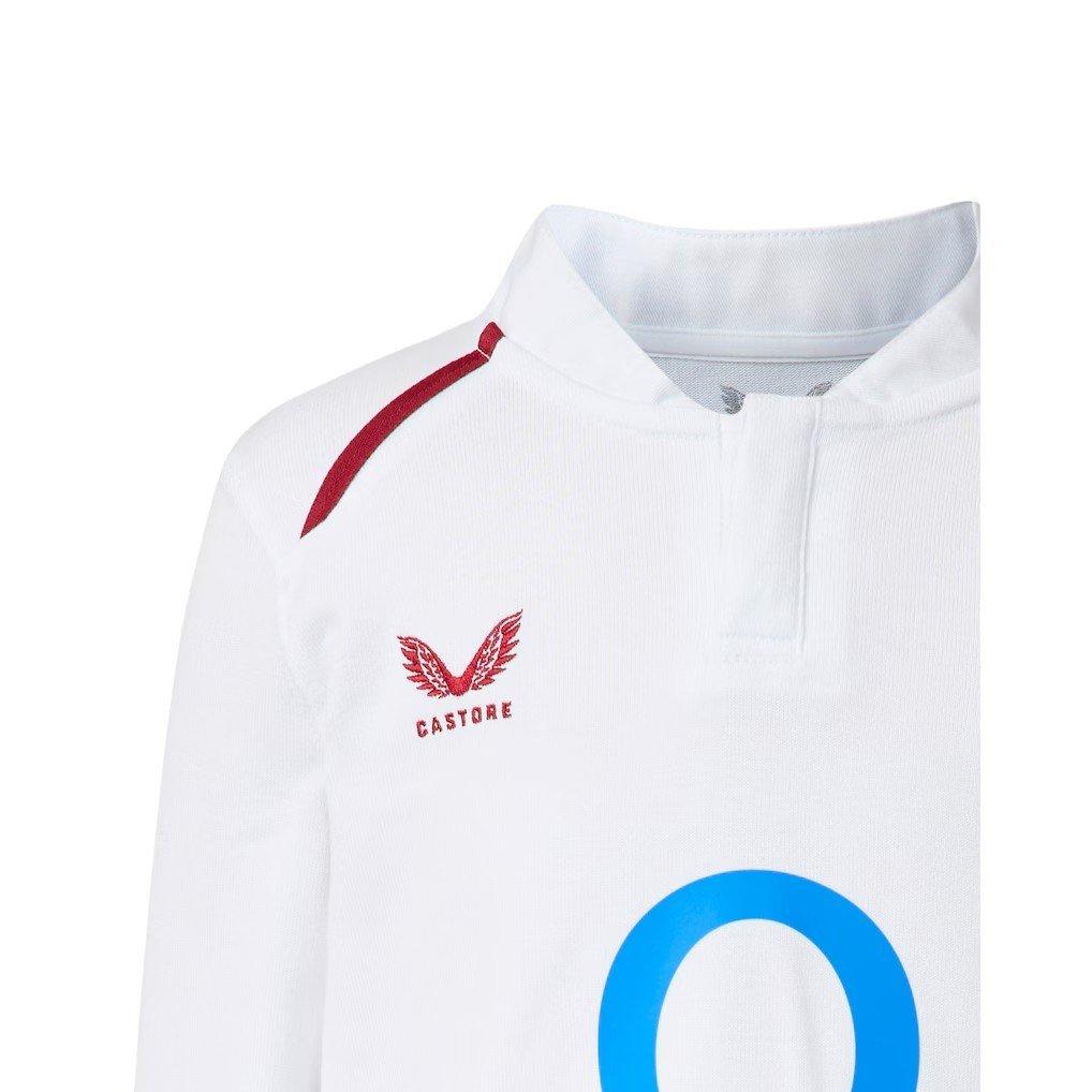 Blanco clásico - Castore - Kids England Rugby Home Long Sleeve Shirt 2026 - 3
