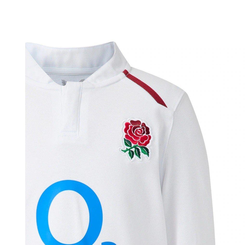 Blanco clásico - Castore - Kids England Rugby Home Long Sleeve Shirt 2026 - 4