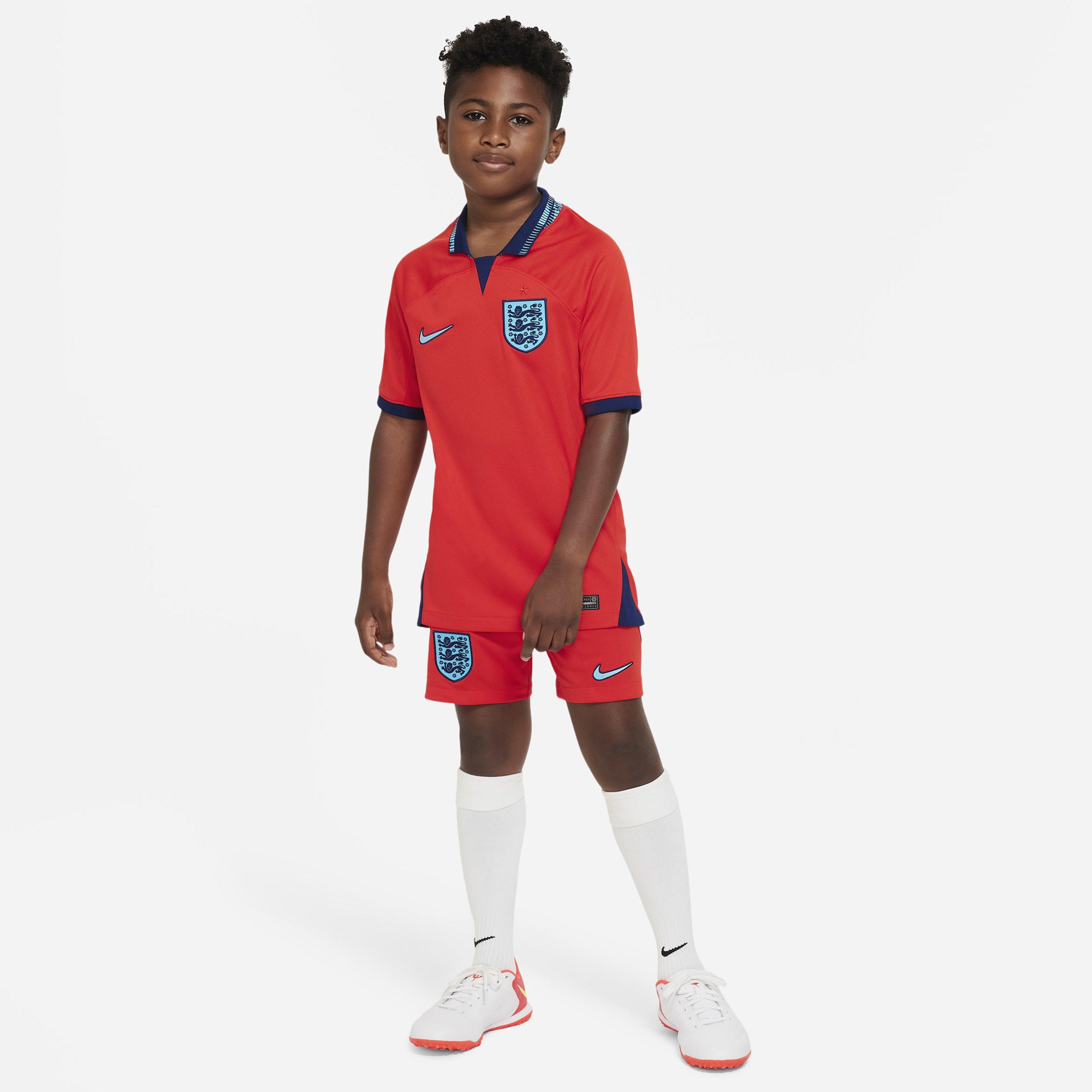 Rouge/Bleu - Nike - England Away Shorts 2022 Juniors - 7