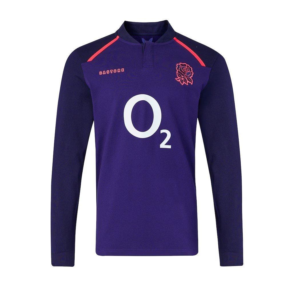 Castore Mens England Away Longsleeve Rugby Shirt 2026