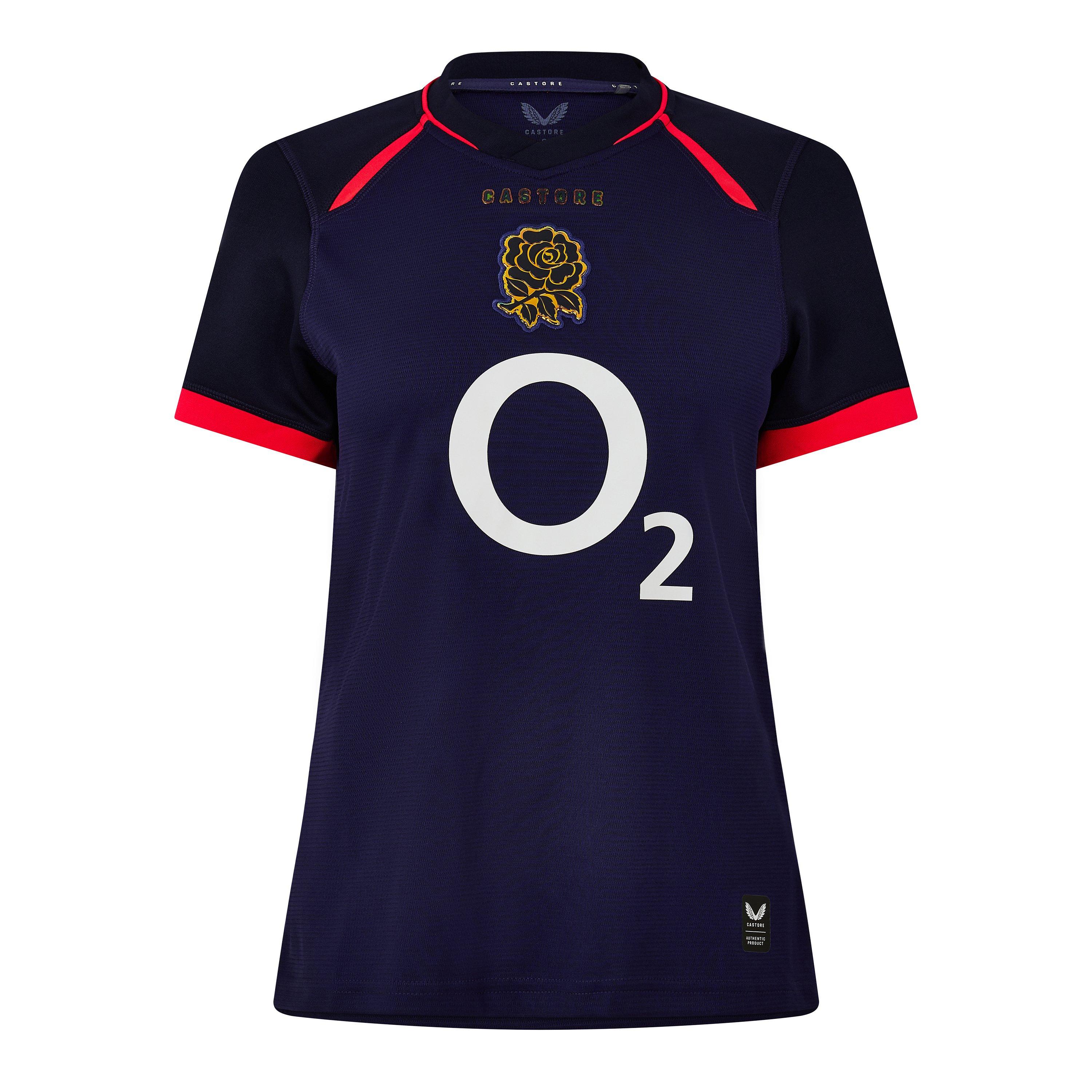 Castore Women's England Rugby Away Shirt 2026 - Rhod/Mari/Diva - 10 (S)