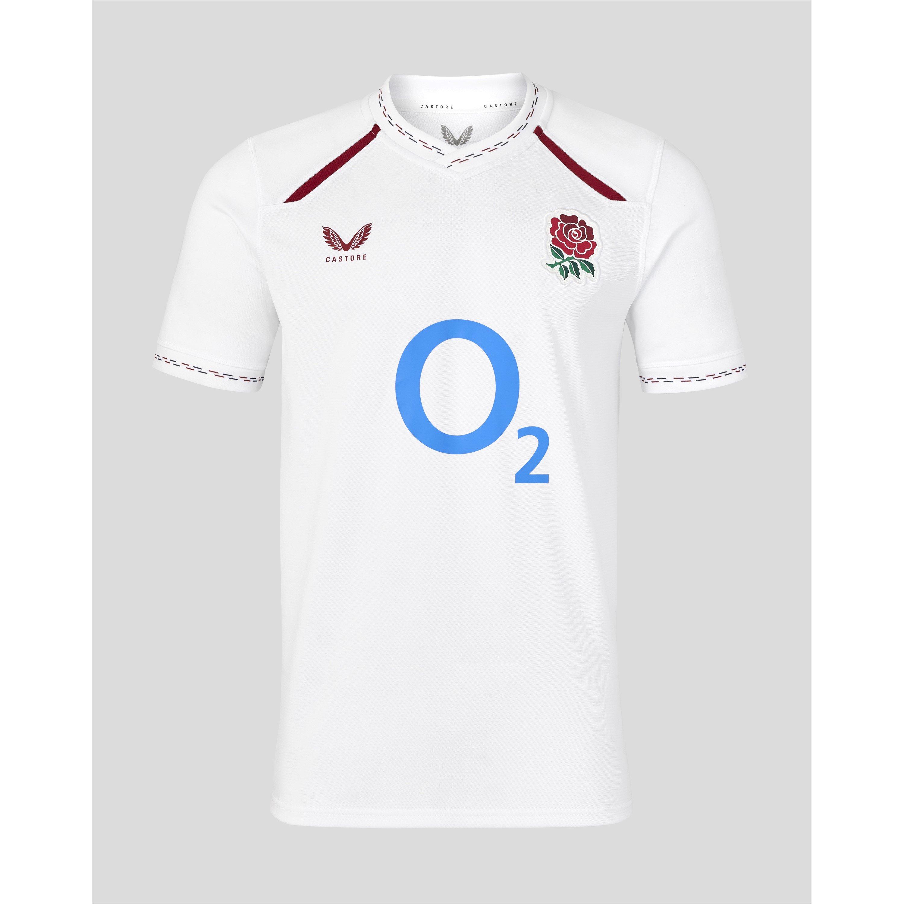 Blanc classique - Castore - Mens England 2026 Rugby Shirt - 1