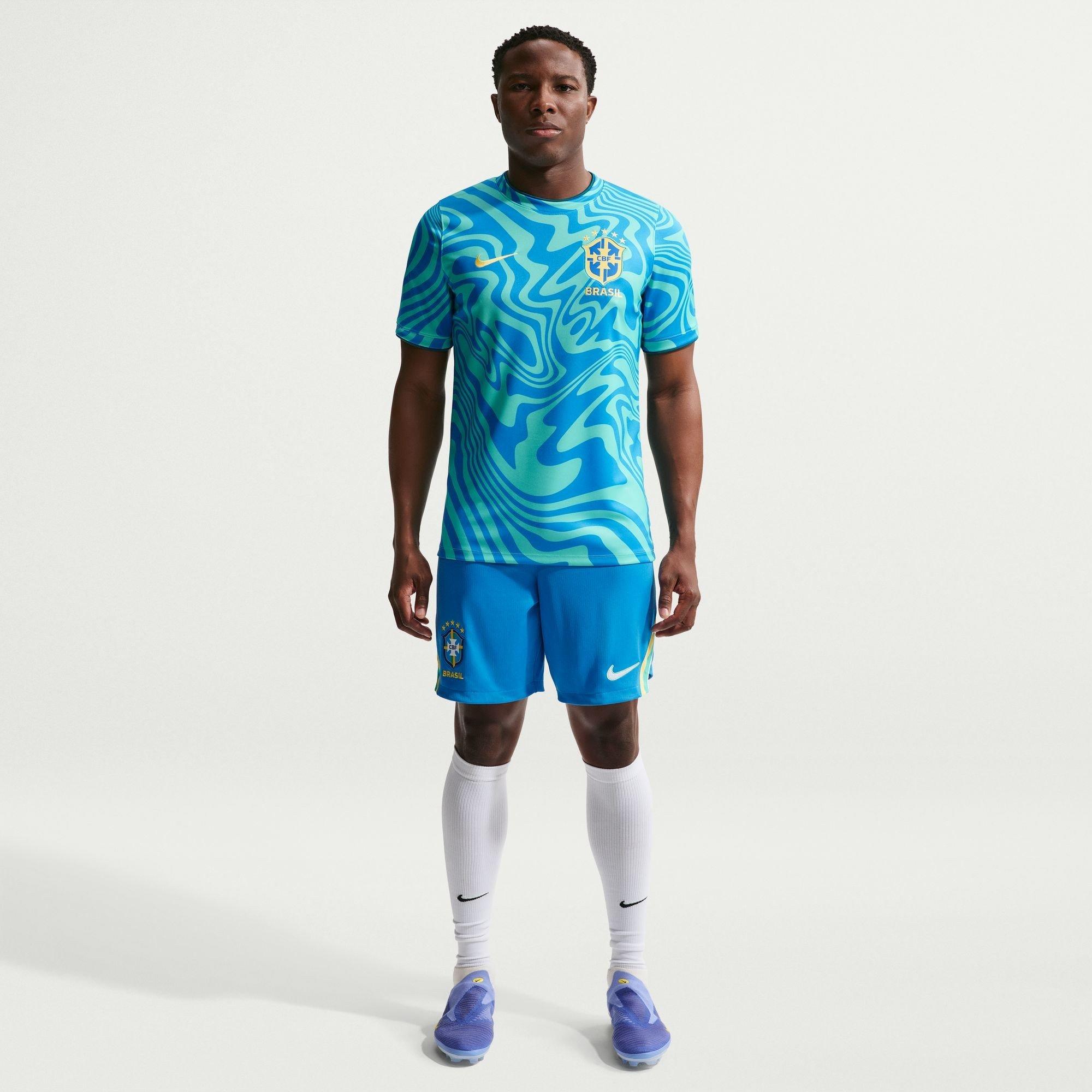 Gelb/Blau - Nike - Men's Brazil Short Sleeve T-Shirt - 4