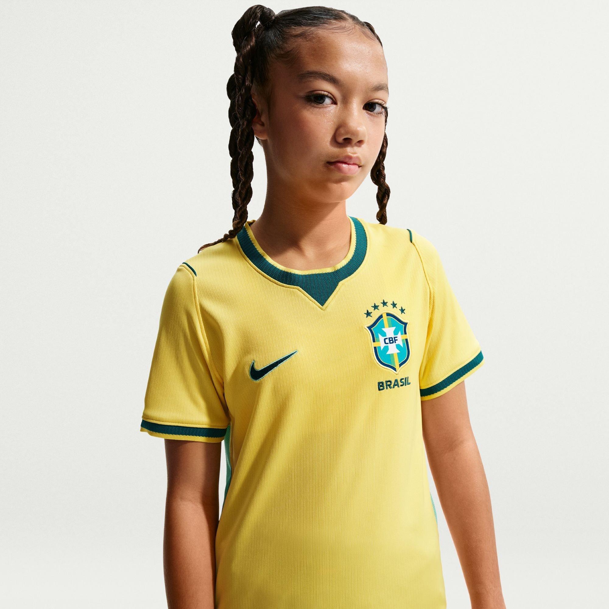 Geel/Blauw - Nike - Kids' Brazil International Football Shirt - 3